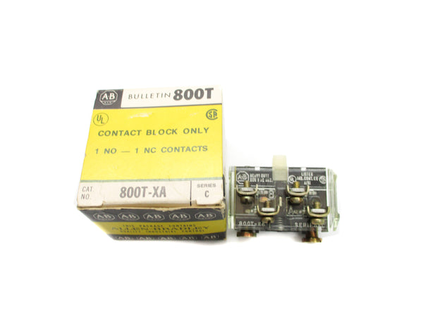 ALLEN BRADLEY 800T-XA SER. C 600VAC (BK/YL) NSMP