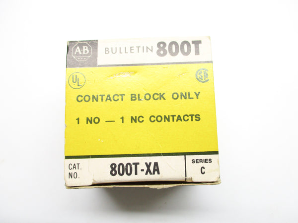 ALLEN BRADLEY 800T-XA SER. C 600VAC (BK/YL) NSMP