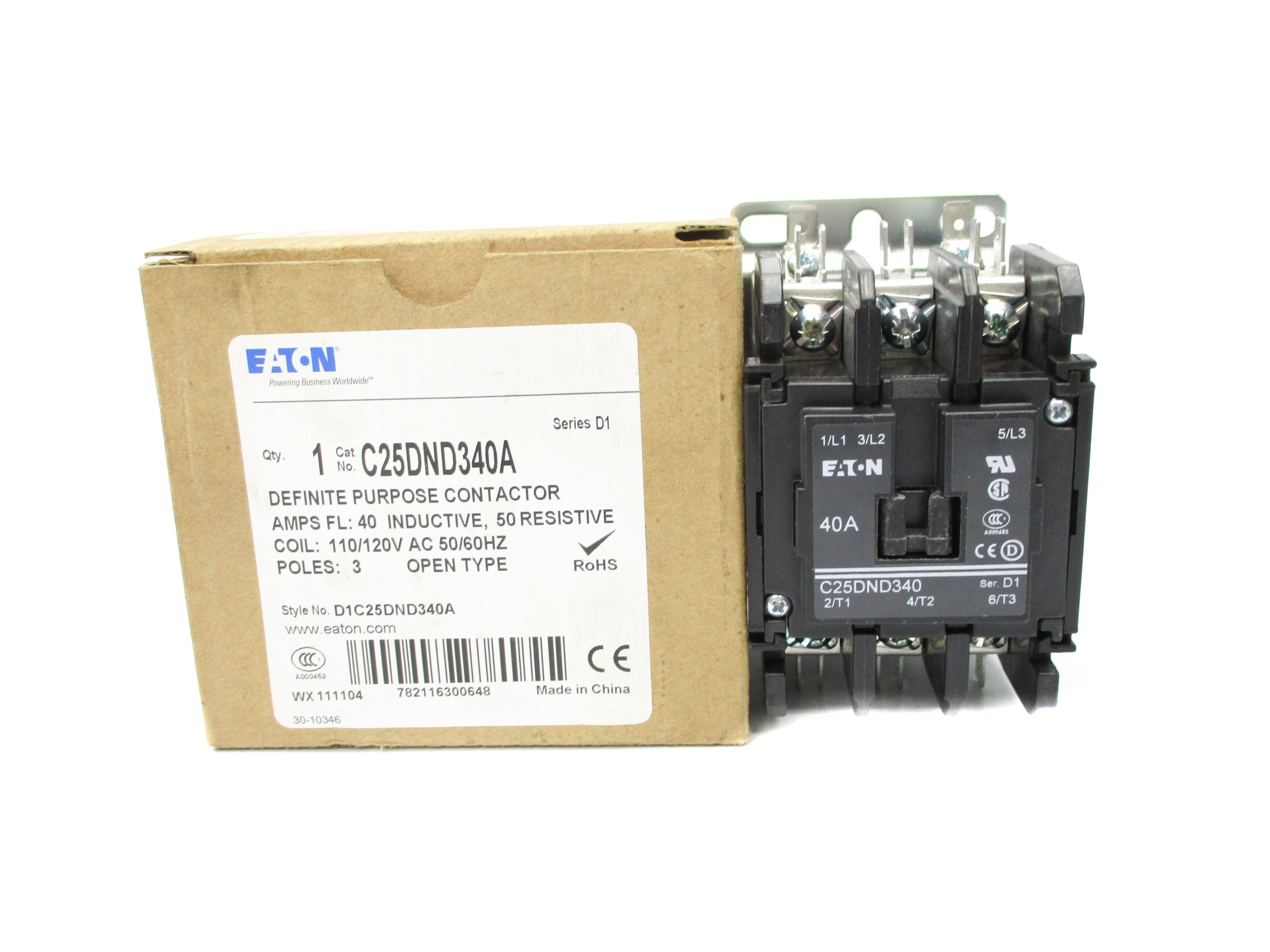 EATON C25DND340A SER. D1 110/120V 40A NSMP