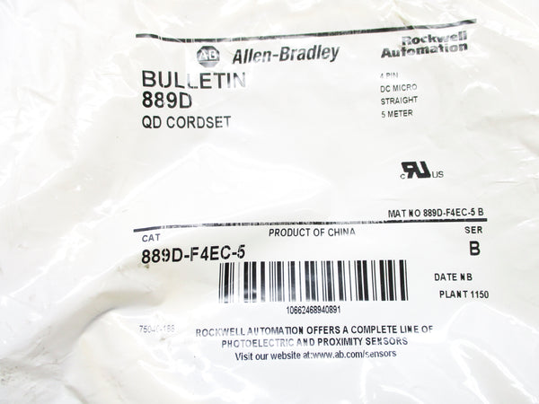 ALLEN BRADLEY 889D-F4EC-5 SER. B NSMP