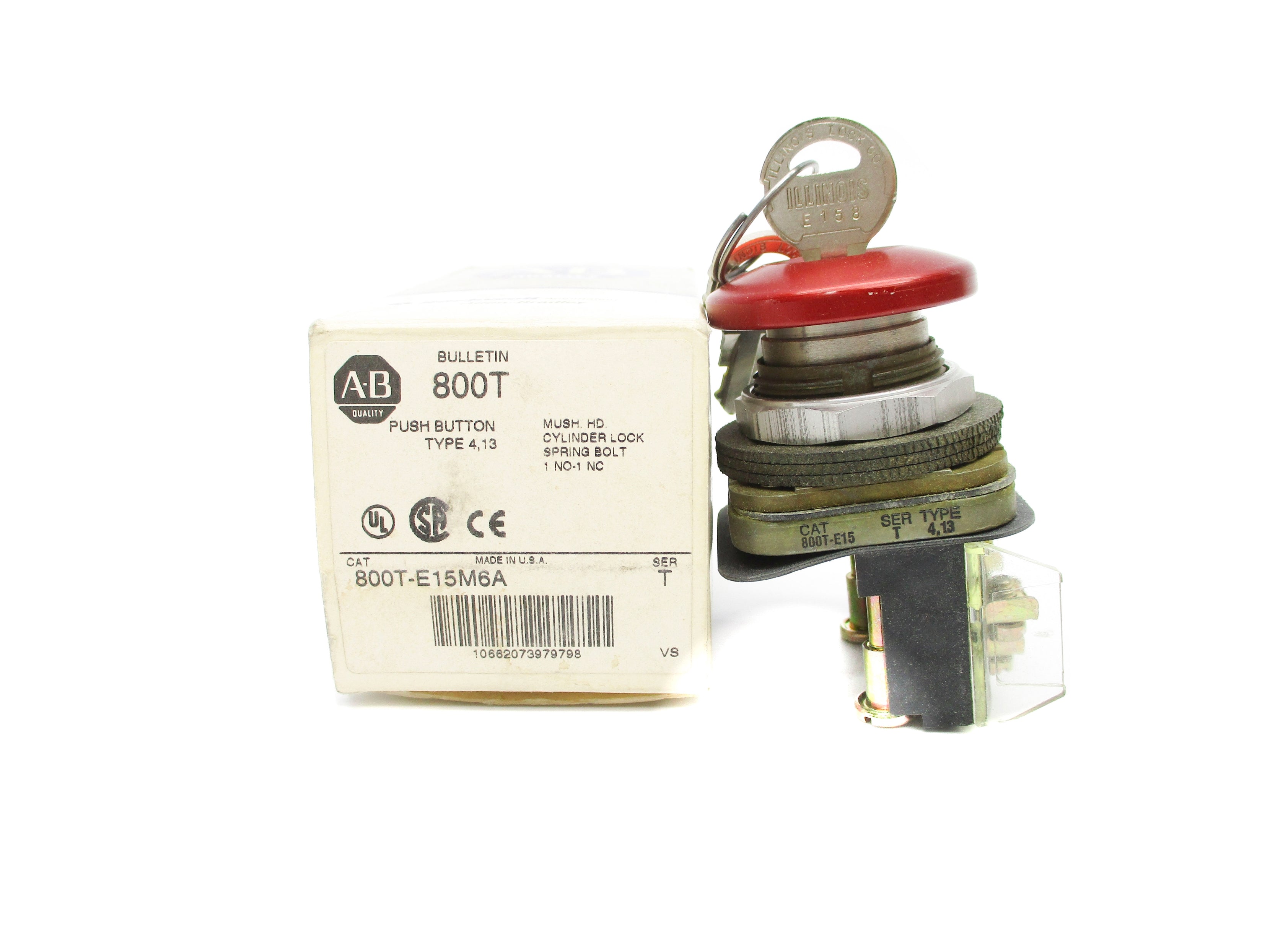 ALLEN BRADLEY 800T-E15M6A SER. T (WH) NSMP
