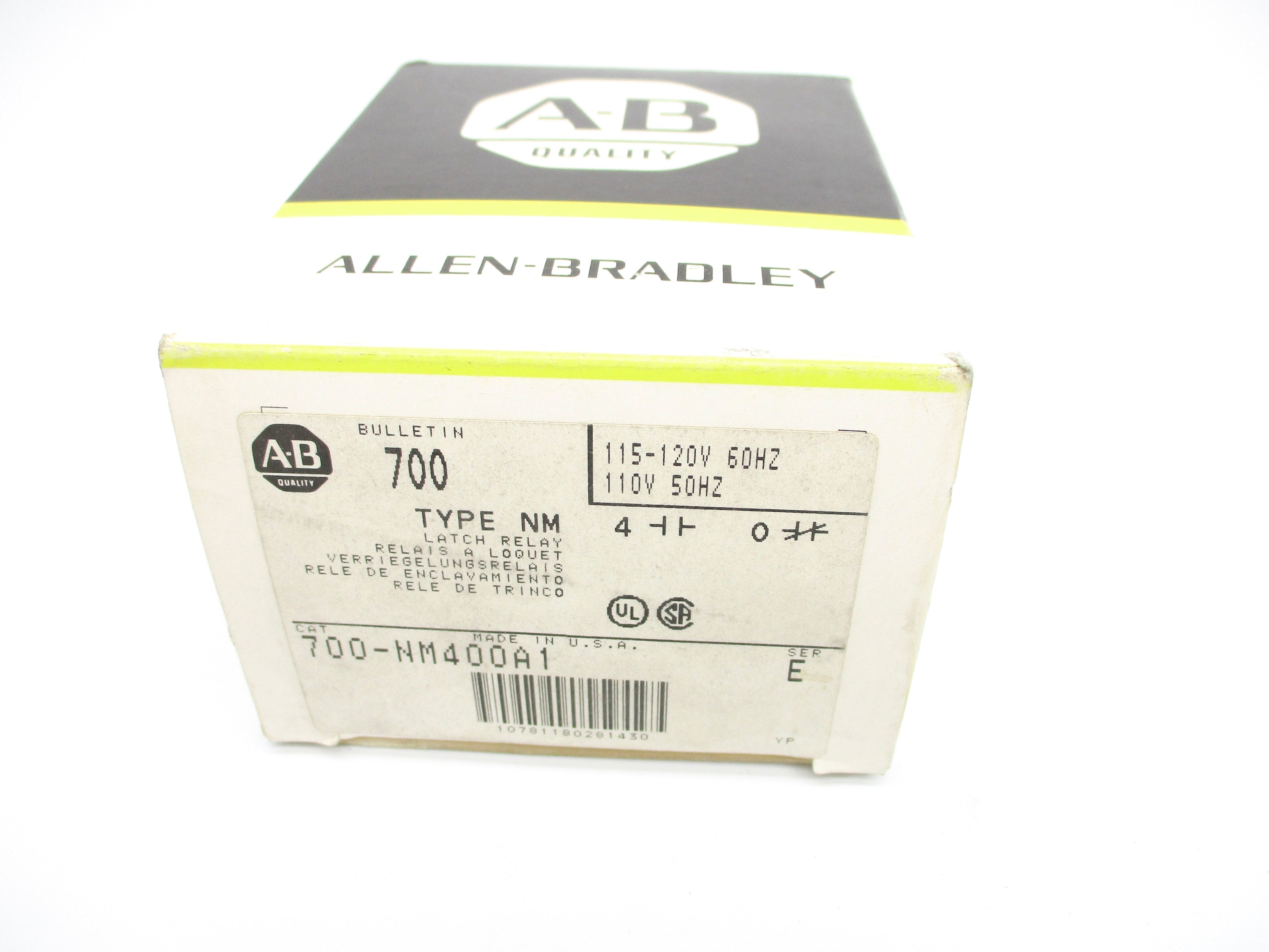 INDUSTRIAL SPARE PART 700-NM400A1 SER. E 110/115-120V 60A (BK/YL) NSMP