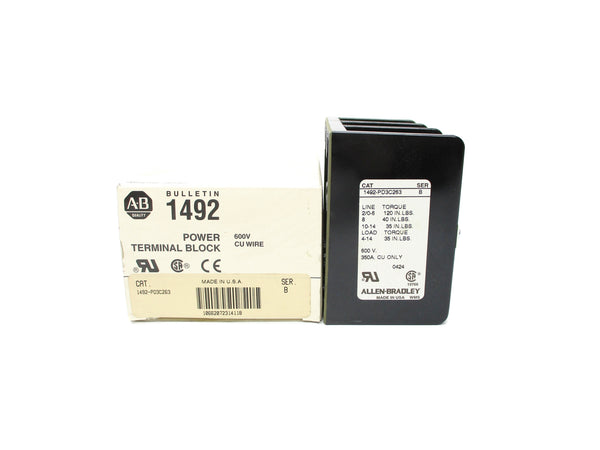 ALLEN BRADLEY 1492-PD3C263 SER. B 600V 300A (WH) NSMP