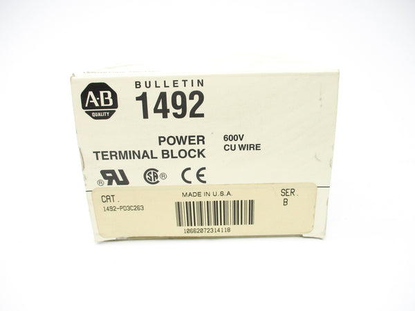ALLEN BRADLEY 1492-PD3C263 SER. B 600V 300A (WH) NSMP