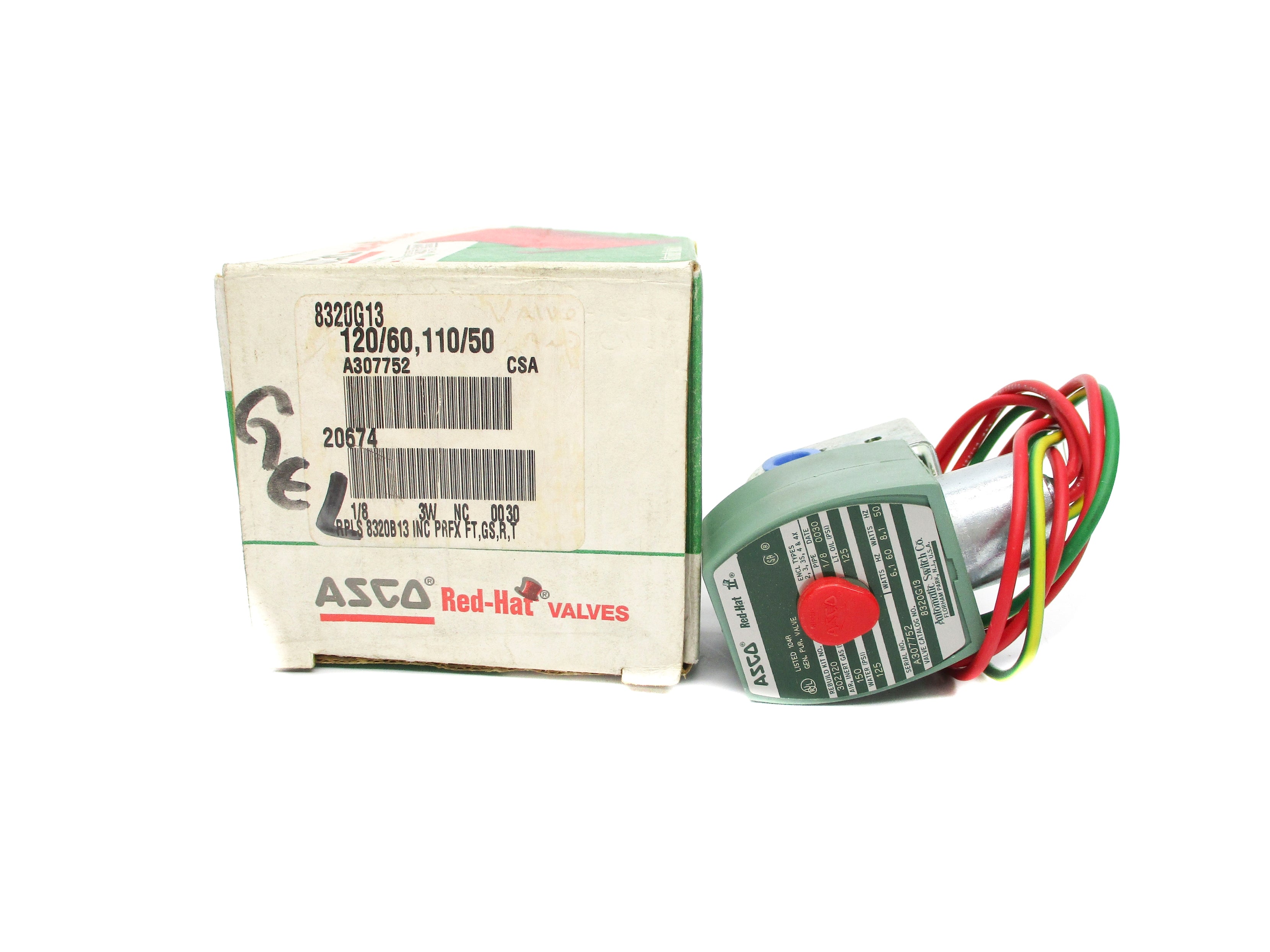 ASCO 8320G13 110/120V 125-150PSI 1/8" NSMP