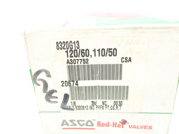 ASCO 8320G13 110/120V 125-150PSI 1/8" NSMP