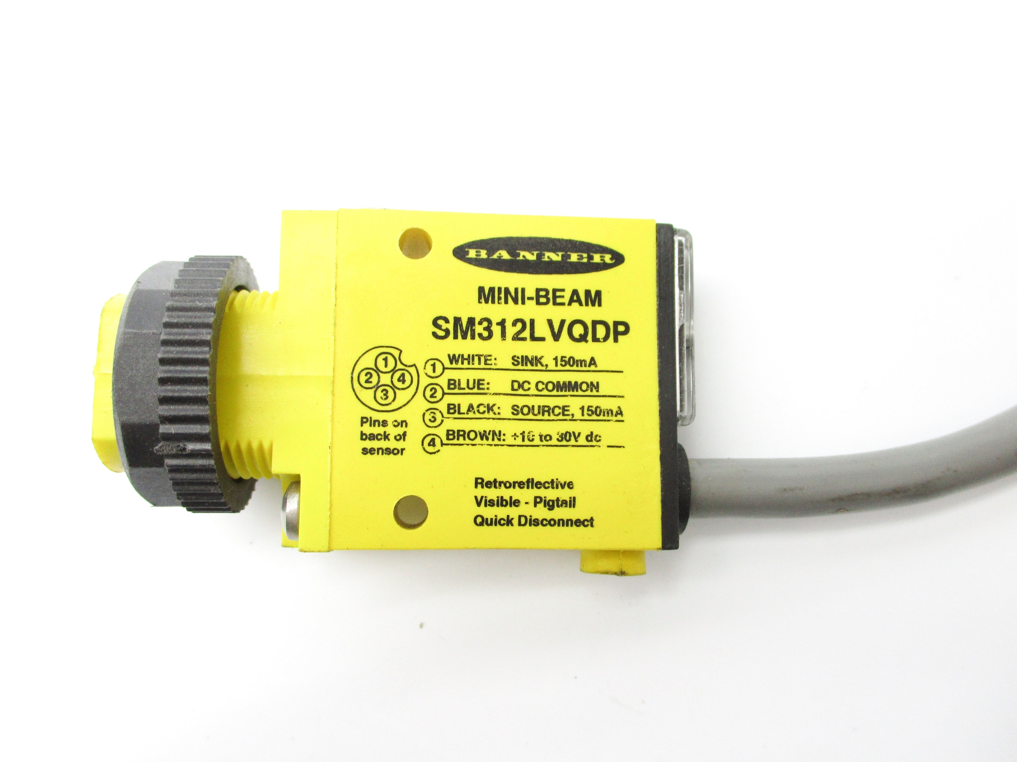 BANNER ENGINEERING SM312LVQDP 10-30VDC NSNP