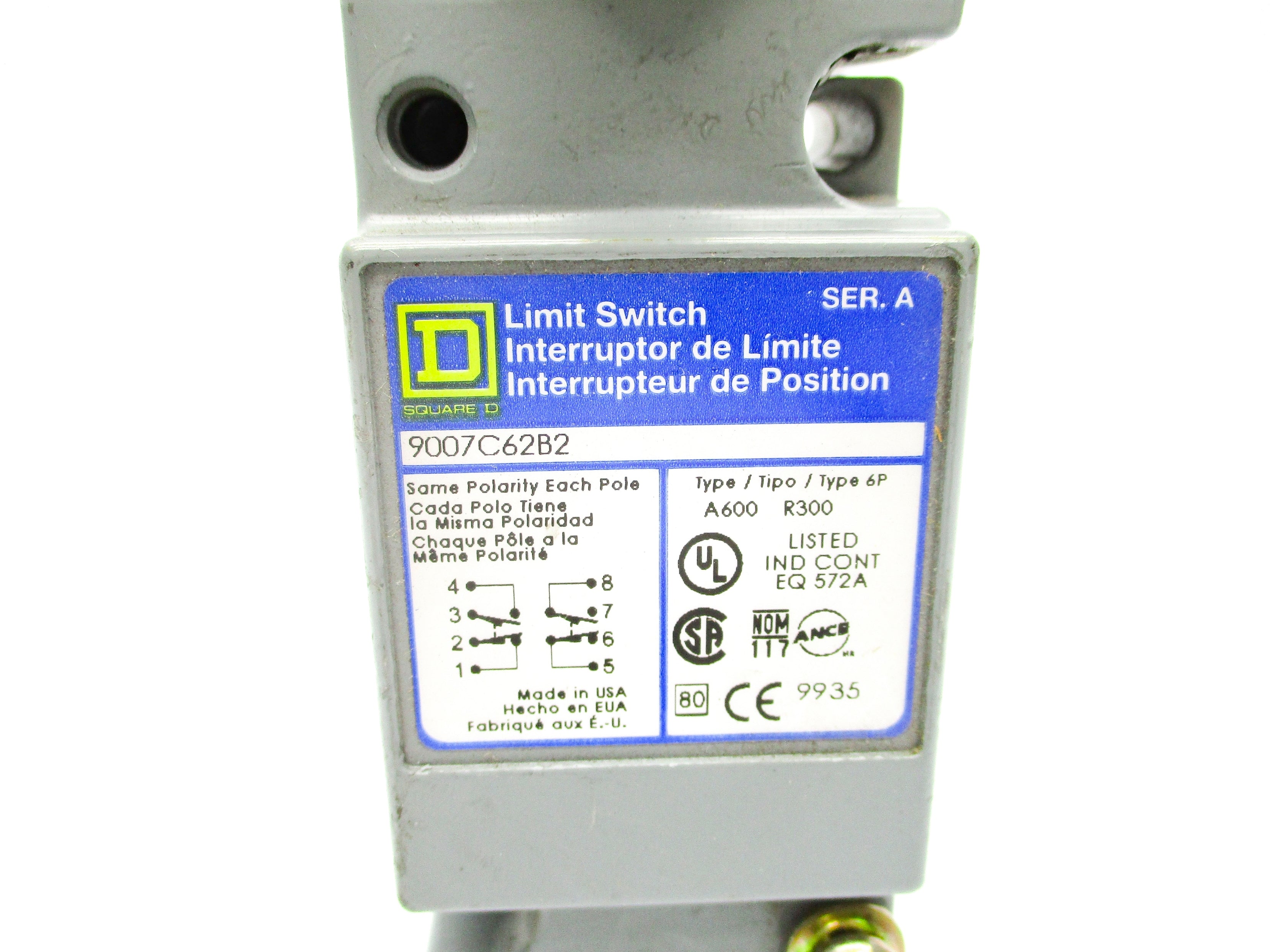 SQUARE D 9007C62B2 SER. A NSNP