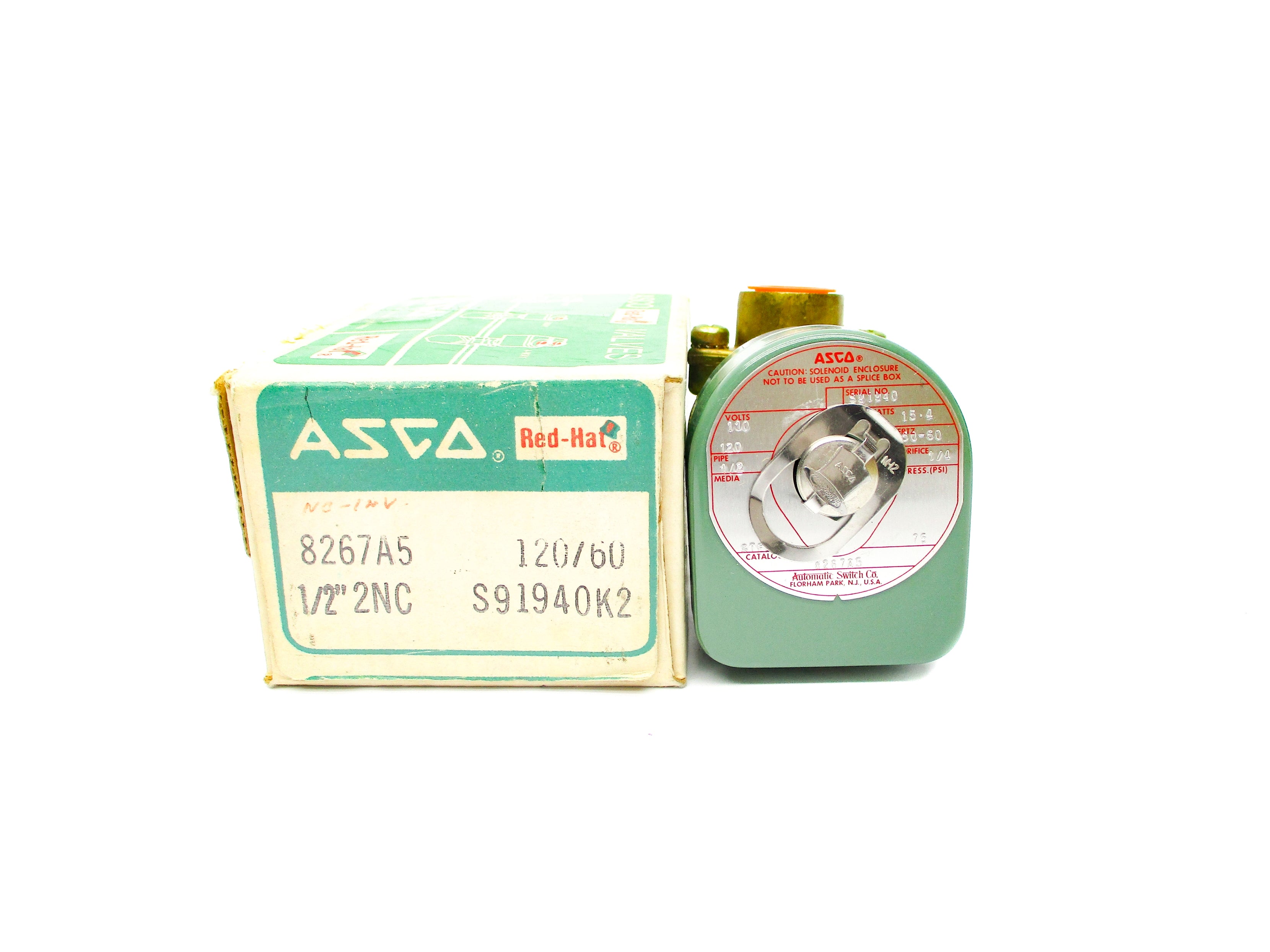 ASCO 8267A5 110/120V 75PSI 1/2" NSMP