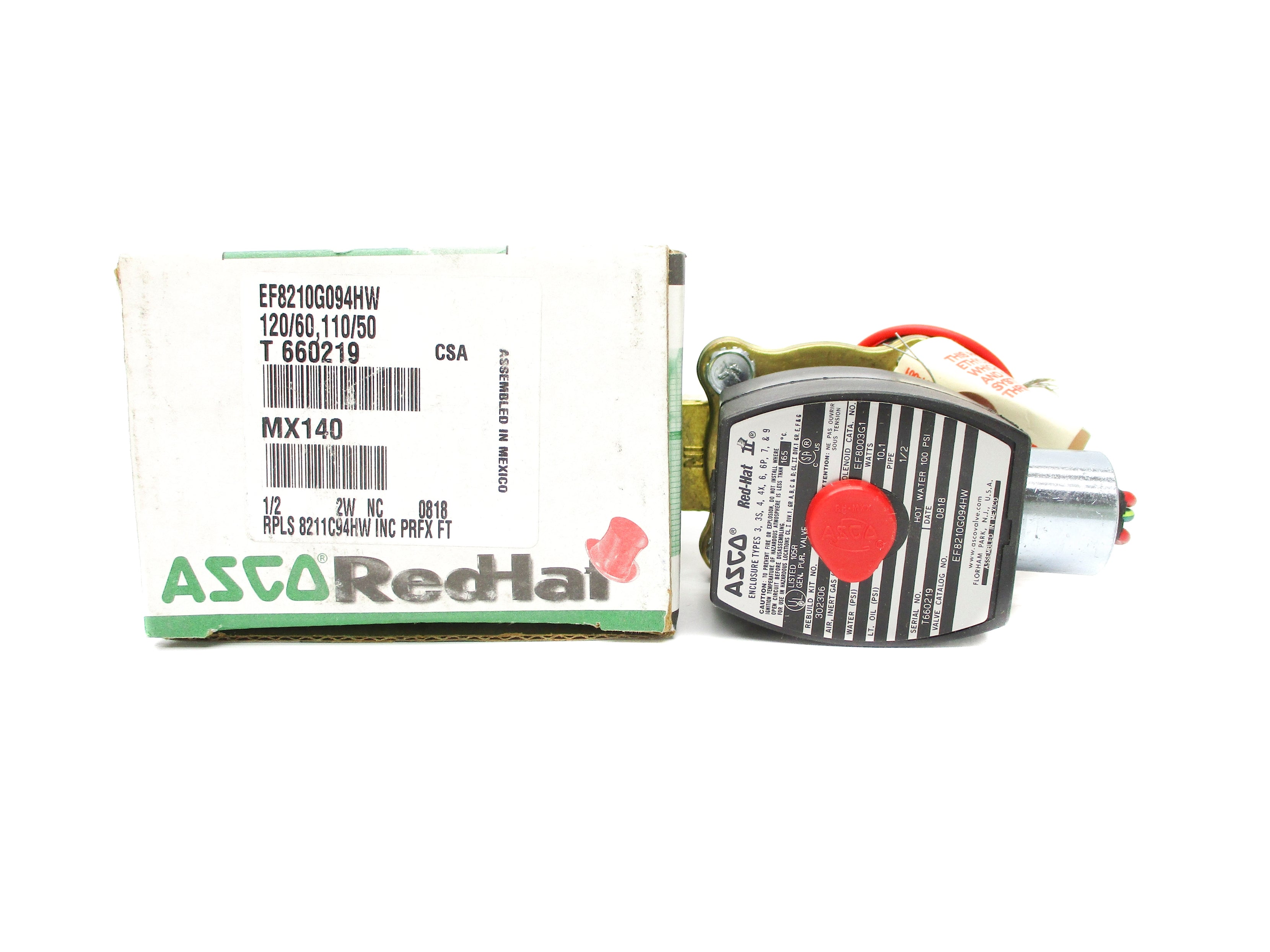 ASCO EF8210G094HW 110/120V 100PSI NSMP