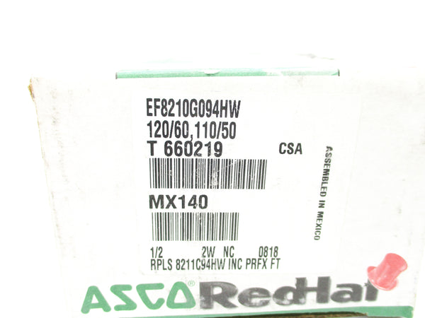 ASCO EF8210G094HW 110/120V 100PSI NSMP