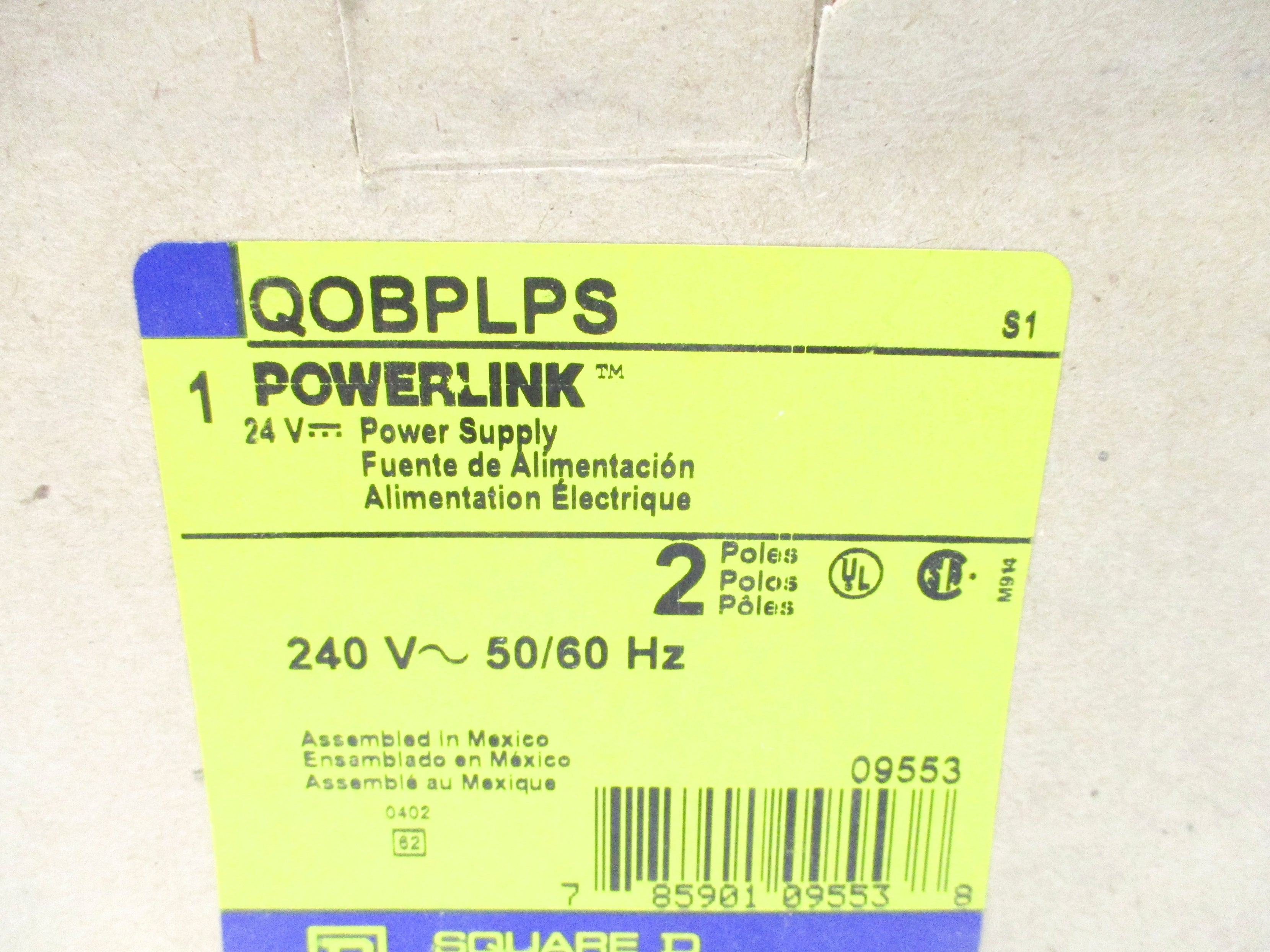 SQUARE D QOBPLPS SER. S1 NSMP