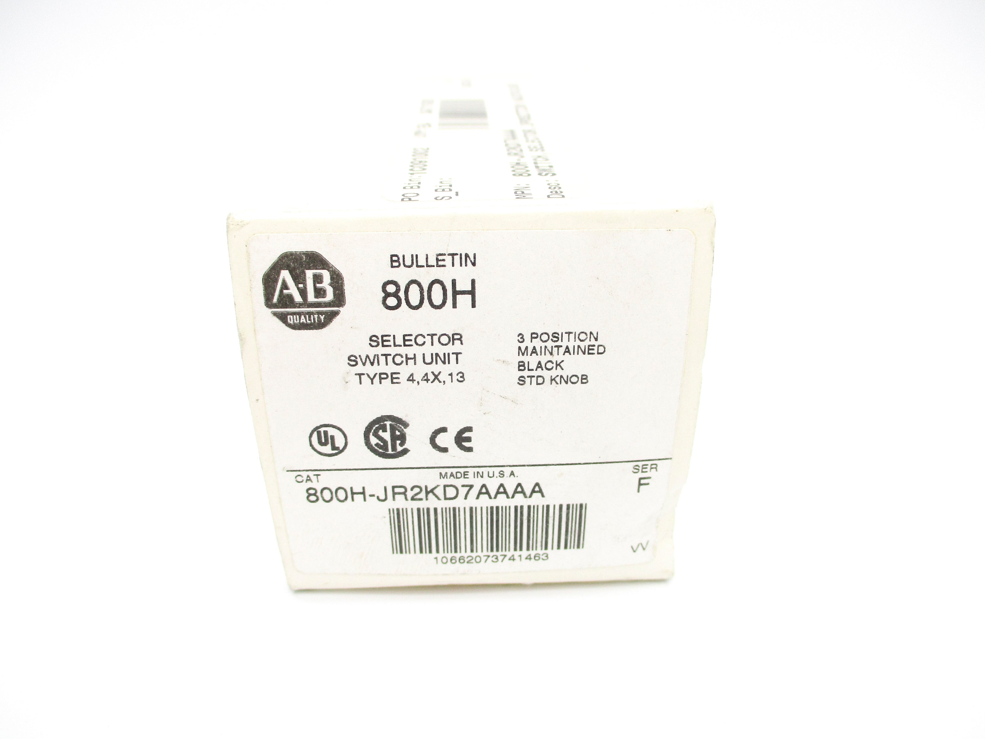INDUSTRIAL SPARE PART 800H-JR2KD7AAAA SER. F (WH) NSMP