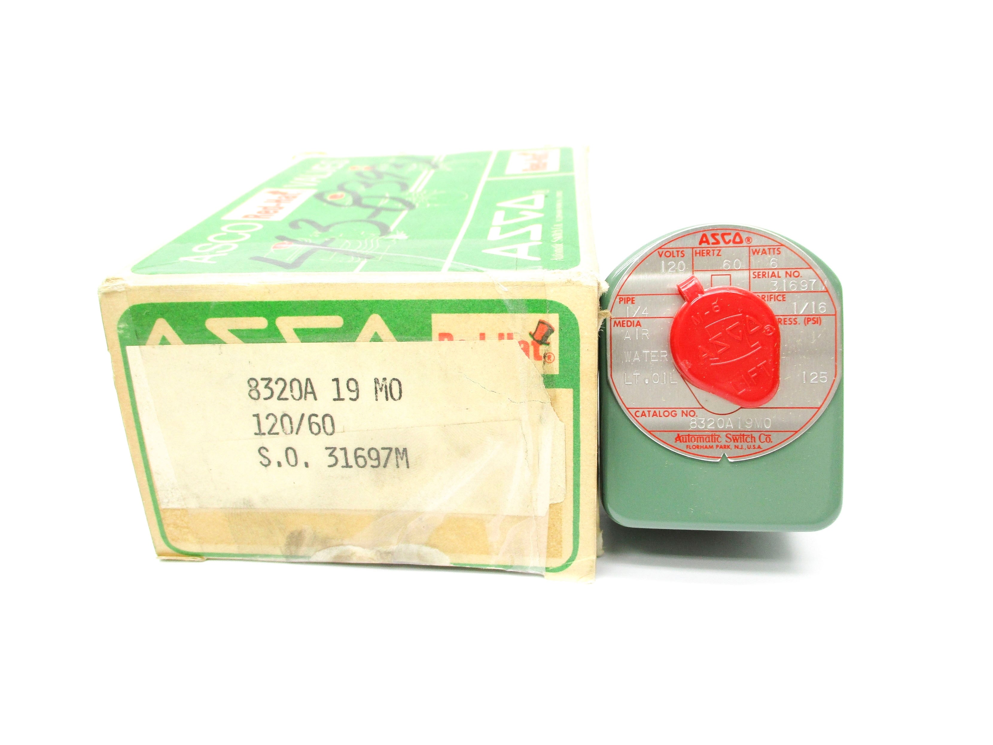 ASCO 8320A19M0 120V 125PSI 1/4" NSMP