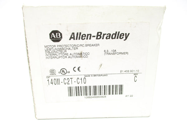 ALLEN BRADLEY 140M-C2T-C10 SER. C 6.3-10A NSMP