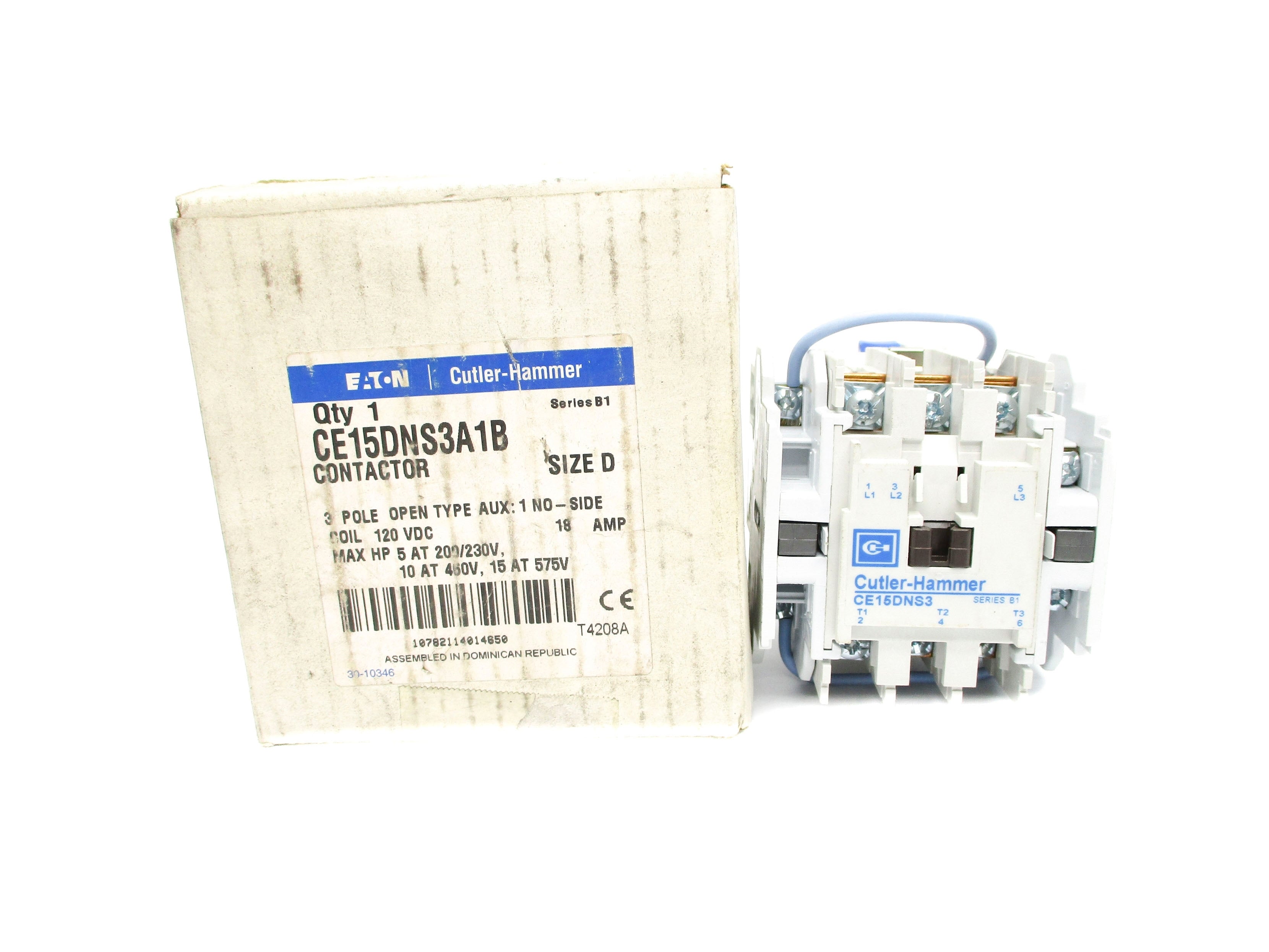 CUTLER HAMMER CE15DNS3A1B SER. B1 120VDC NSMP