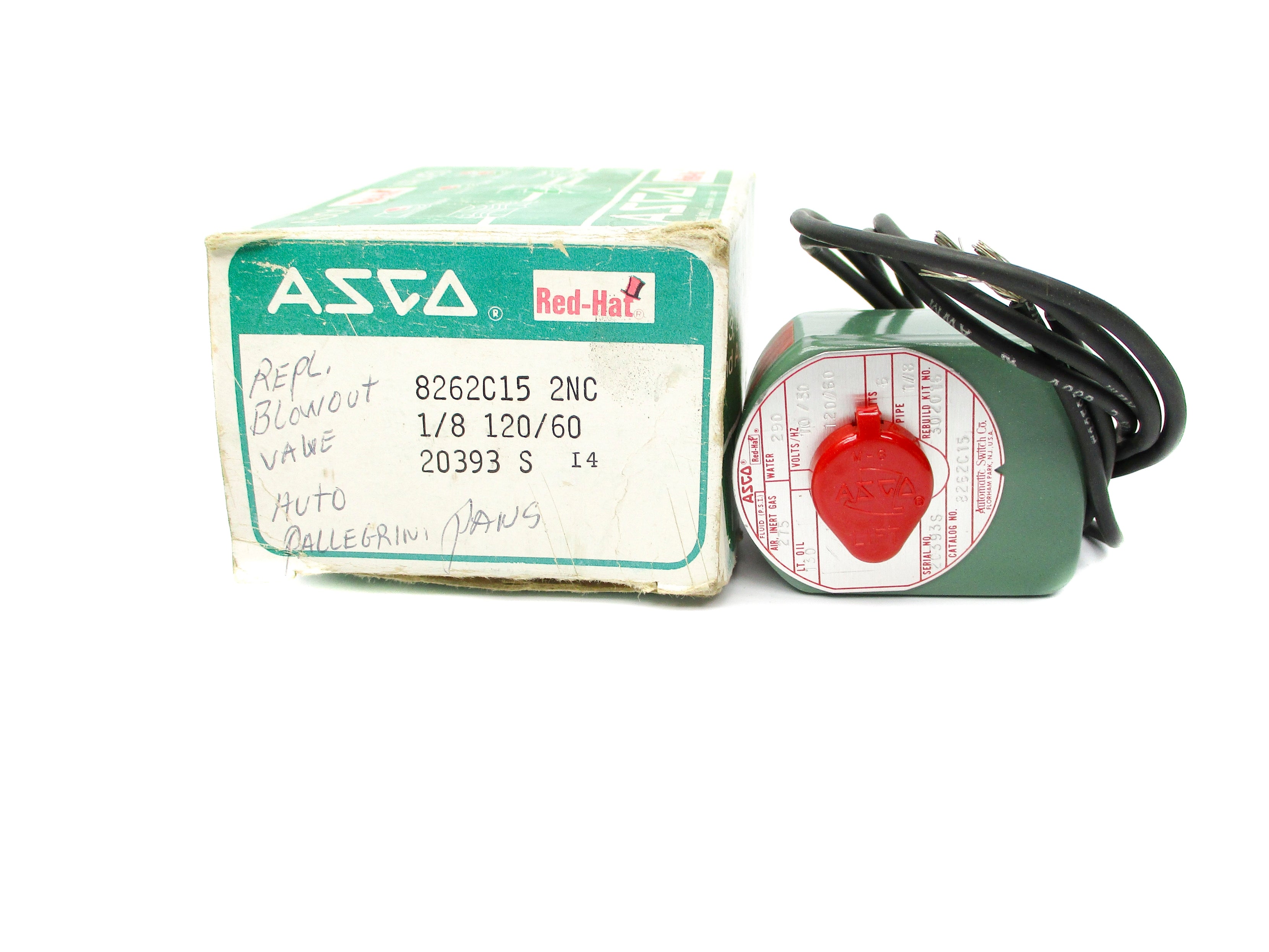 ASCO 8262C15 110/120V 290PSI NSMP