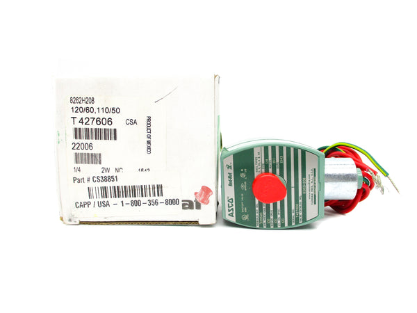 ASCO 8262H208 110/120V 100PSI 1/4" NSMP