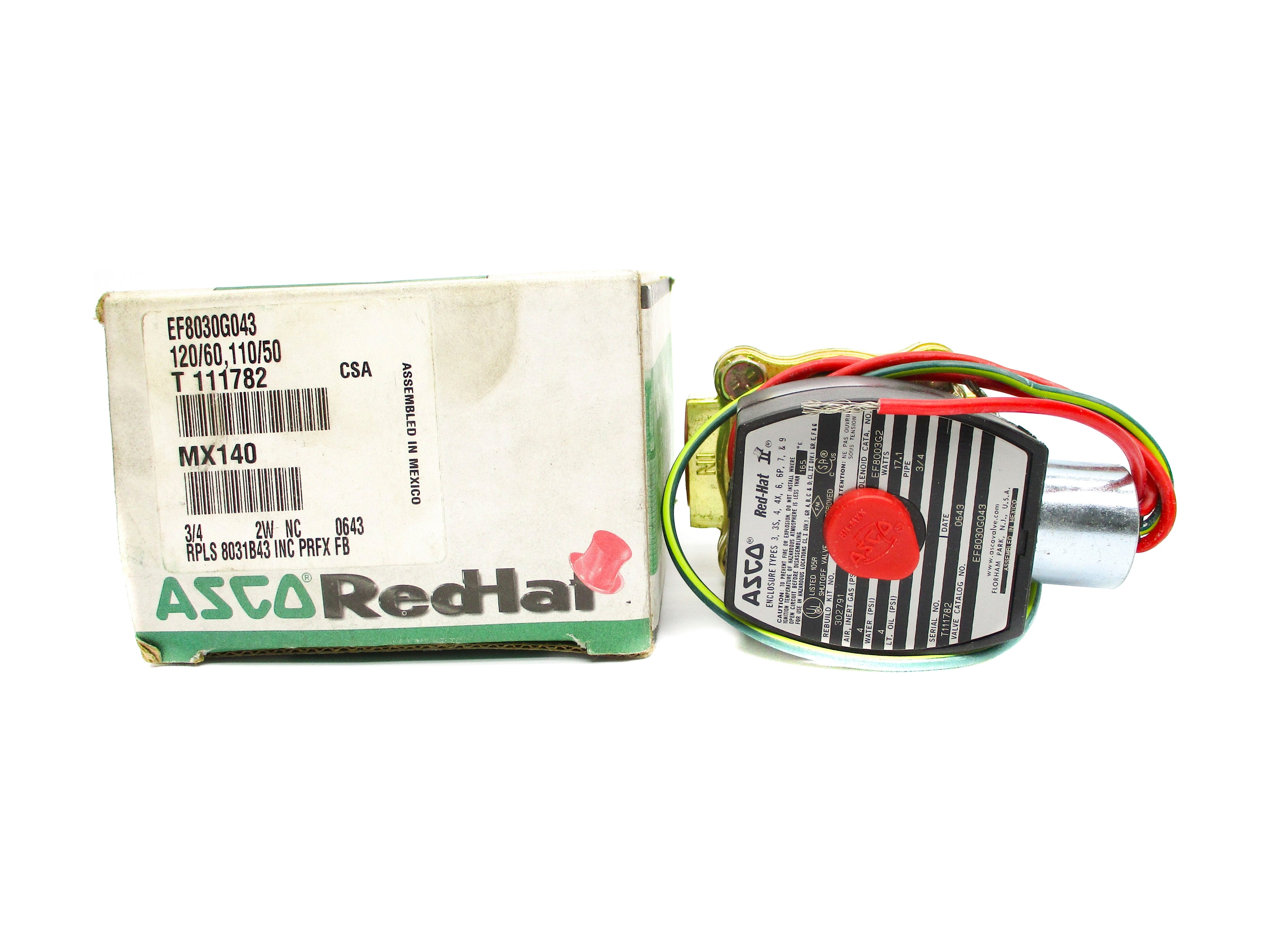 ASCO EF8030G043 110/120V 4PSI NSMP