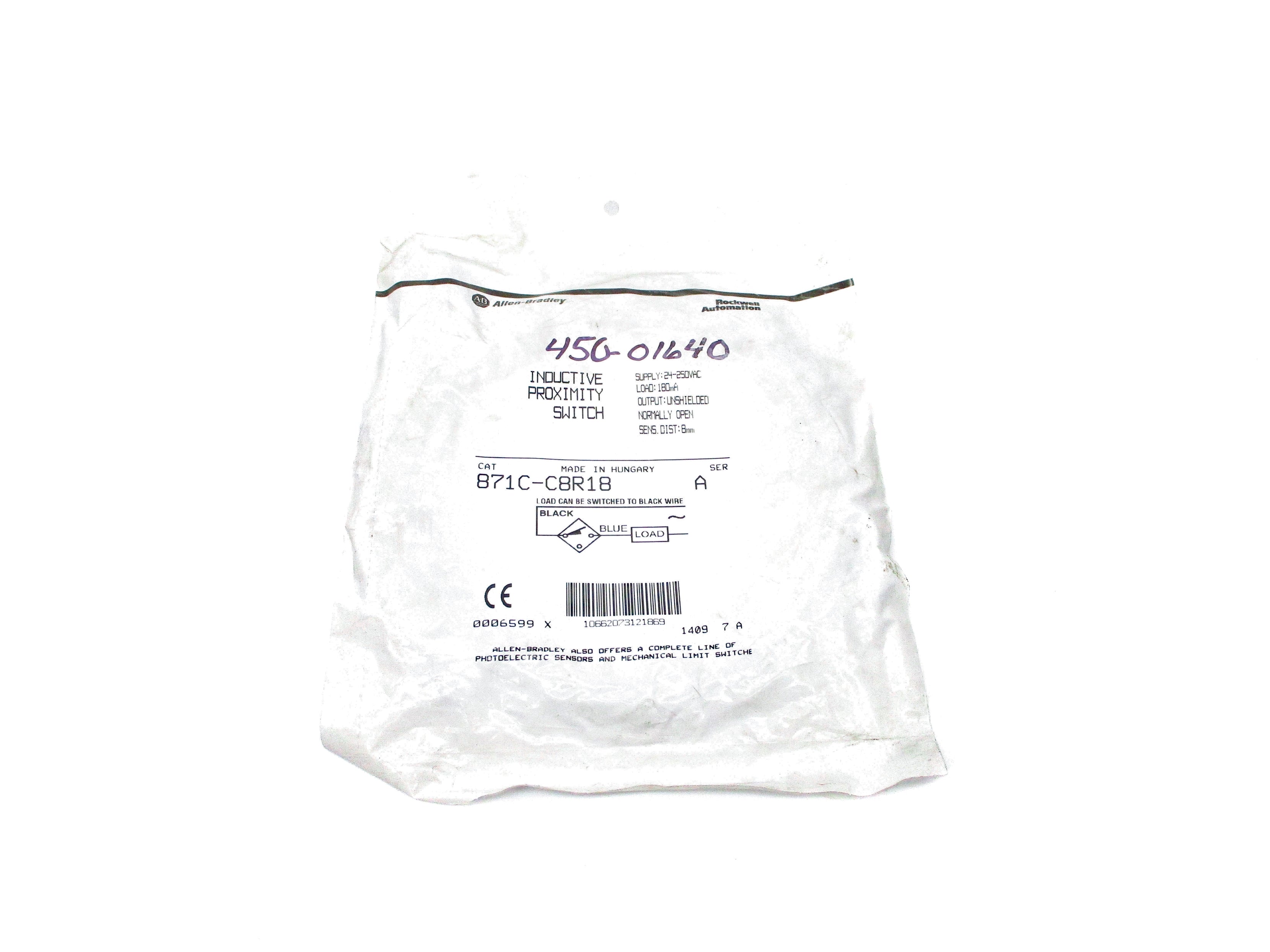 INDUSTRIAL SPARE PART 871C-C8R18 SER. A 24-250VAC NSMP