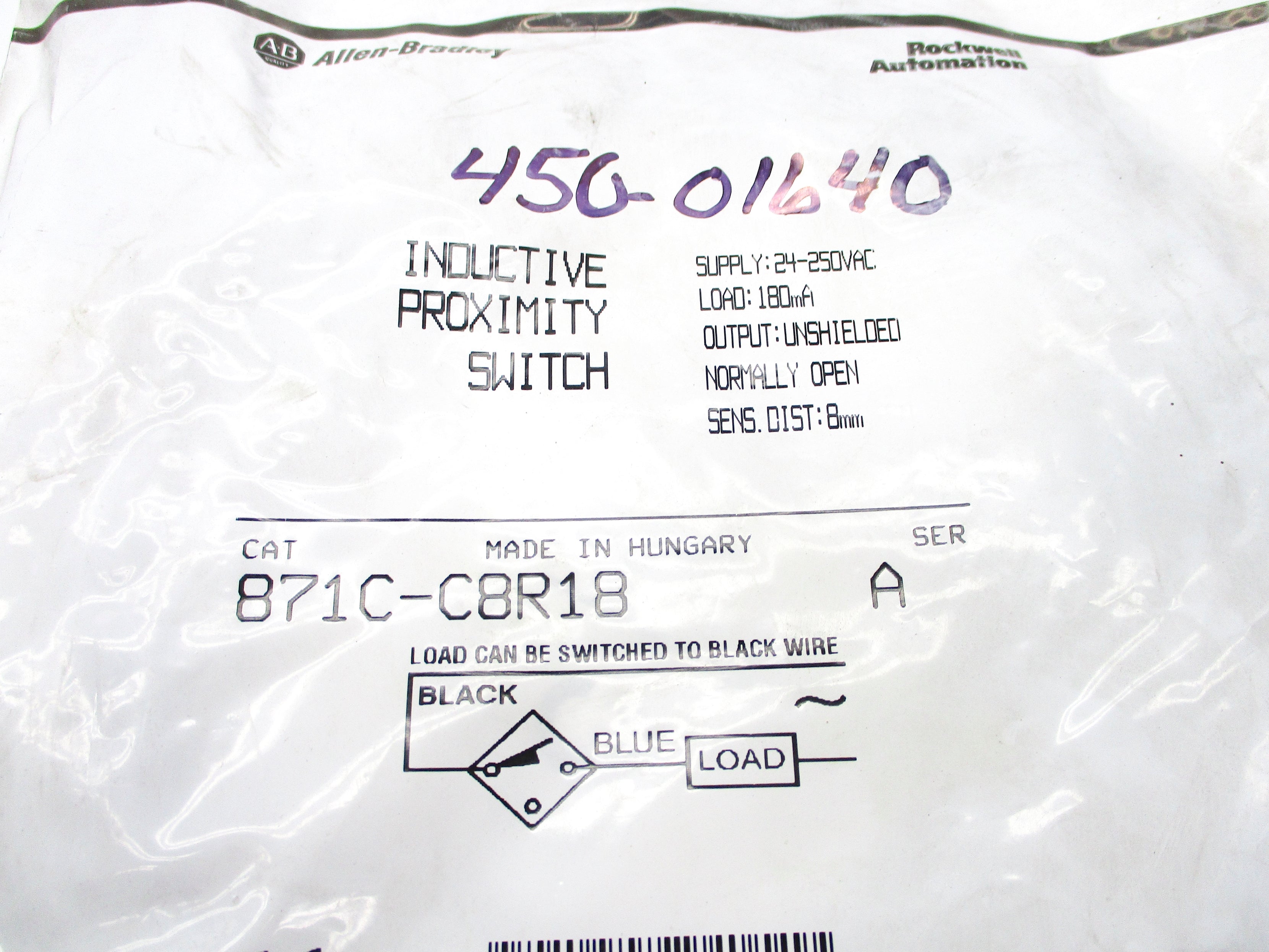 INDUSTRIAL SPARE PART 871C-C8R18 SER. A 24-250VAC NSMP