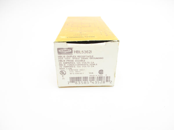 HUBBELL HBL5362I 125V 20A NSMP
