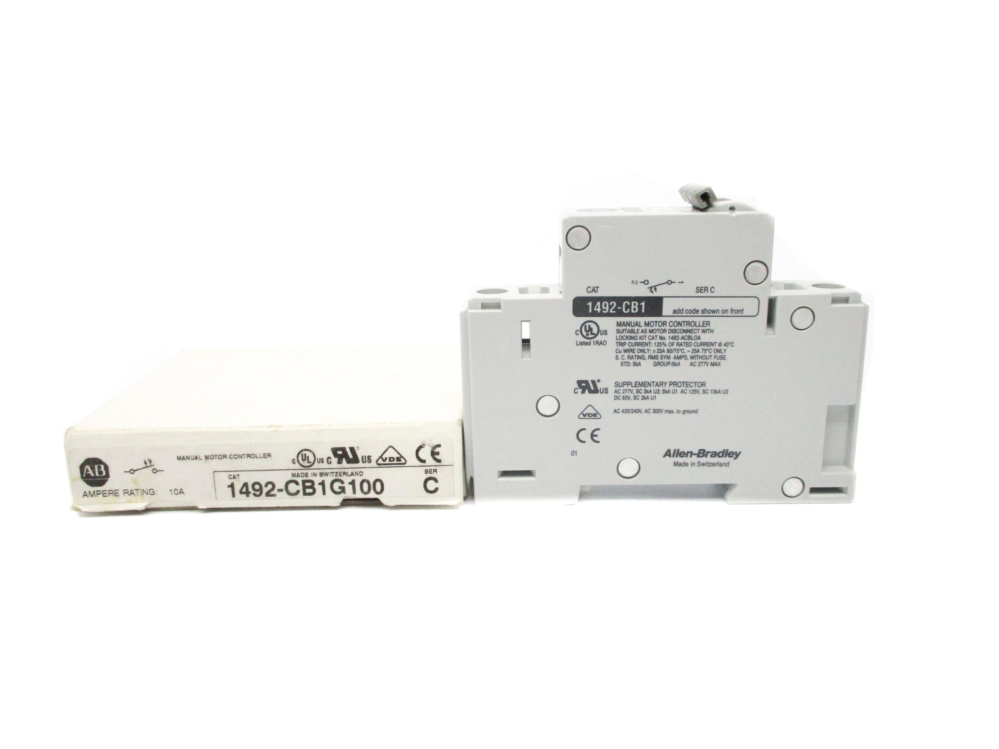ALLEN BRADLEY 1492-CB1G100 SER. C 277VAC 10A NSMP