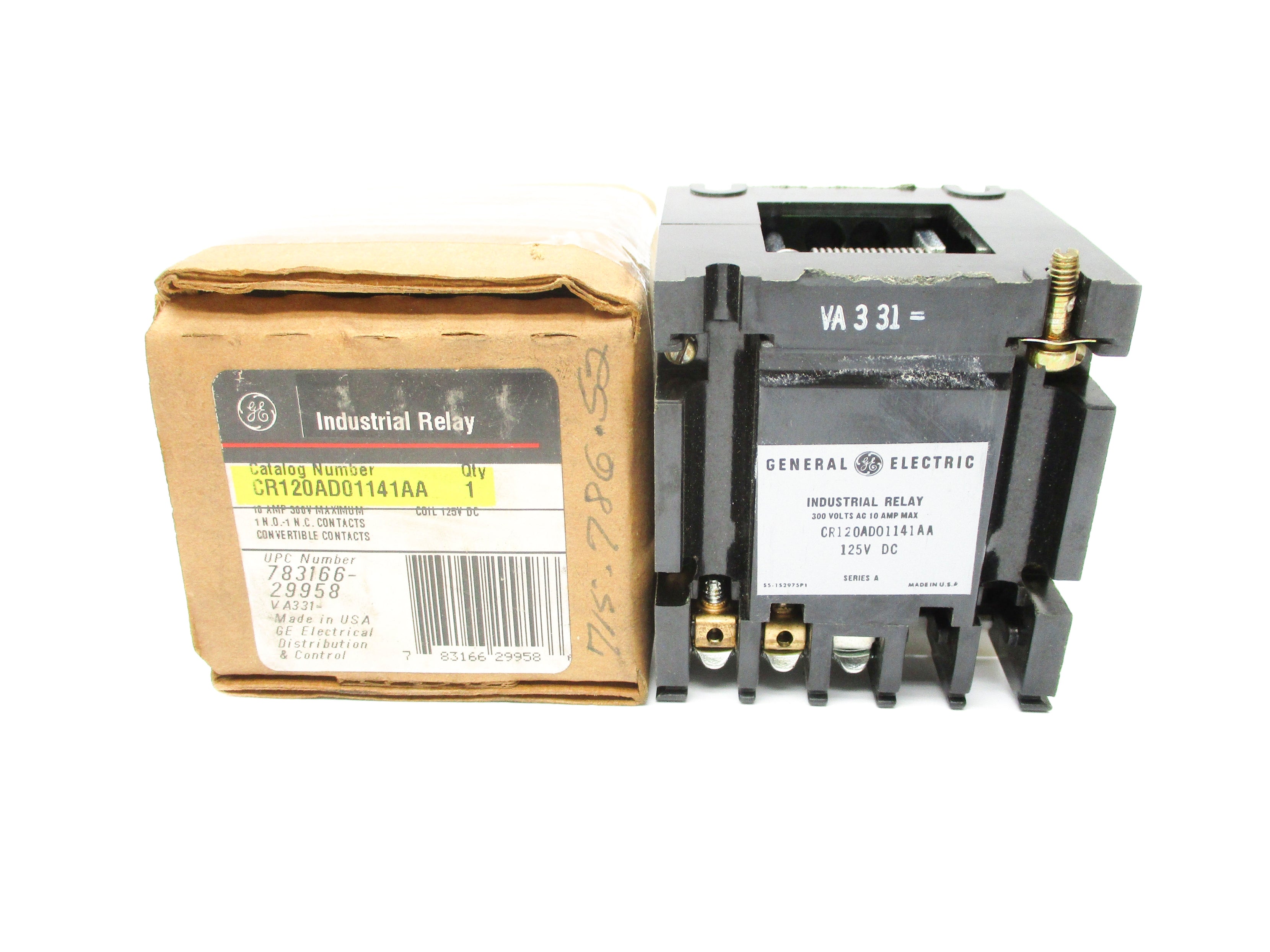 GENERAL ELECTRIC CR120AD01141AA 10A 125VDC NSMP