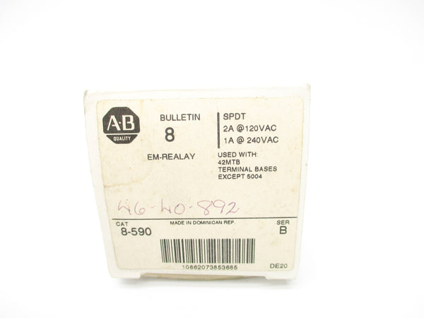 ALLEN BRADLEY 8-590 SER. B 240VAC 1A (WH) NSMP