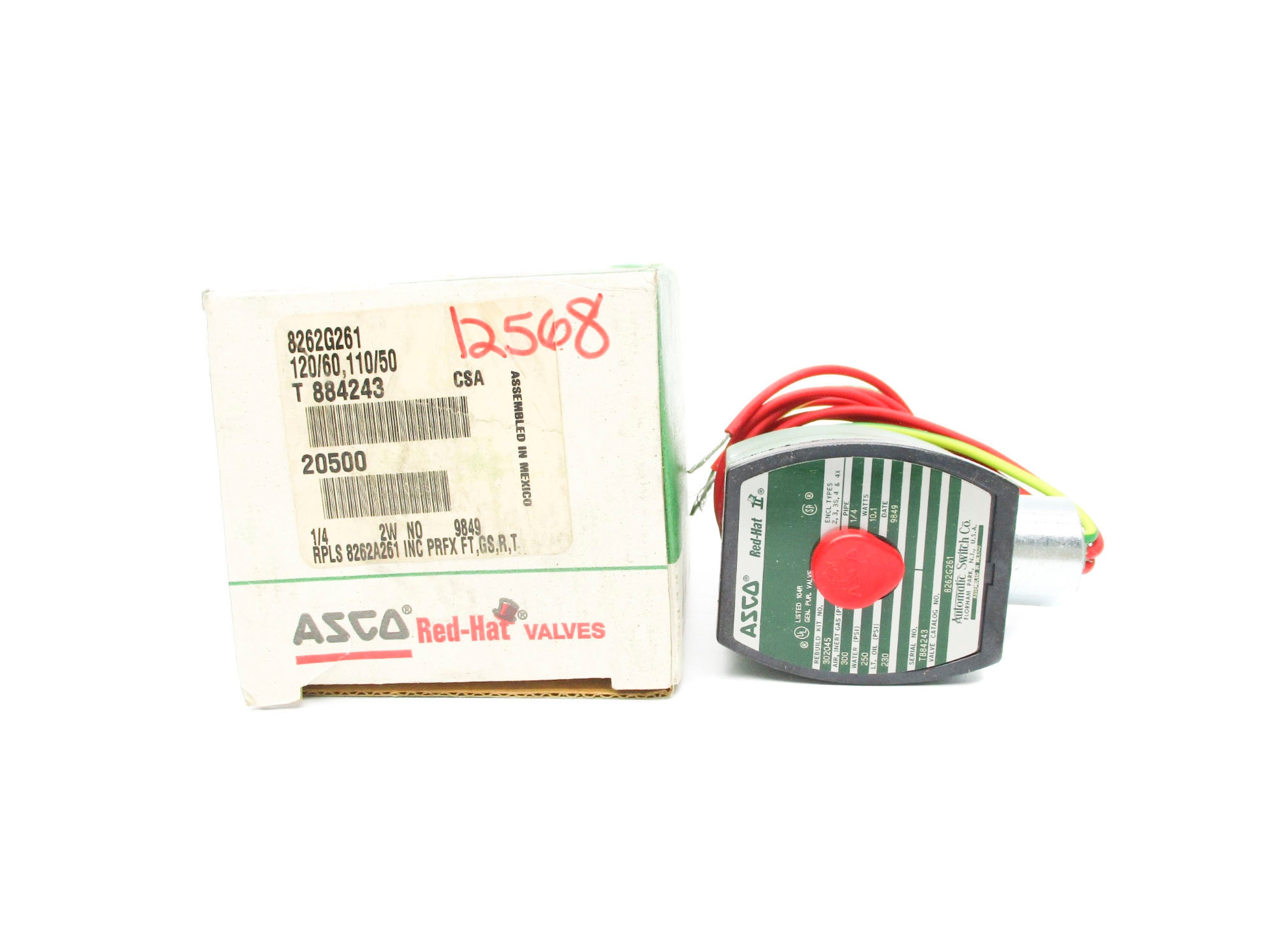 ASCO 8262G261 110/120V 250PSI 1/4" NSMP
