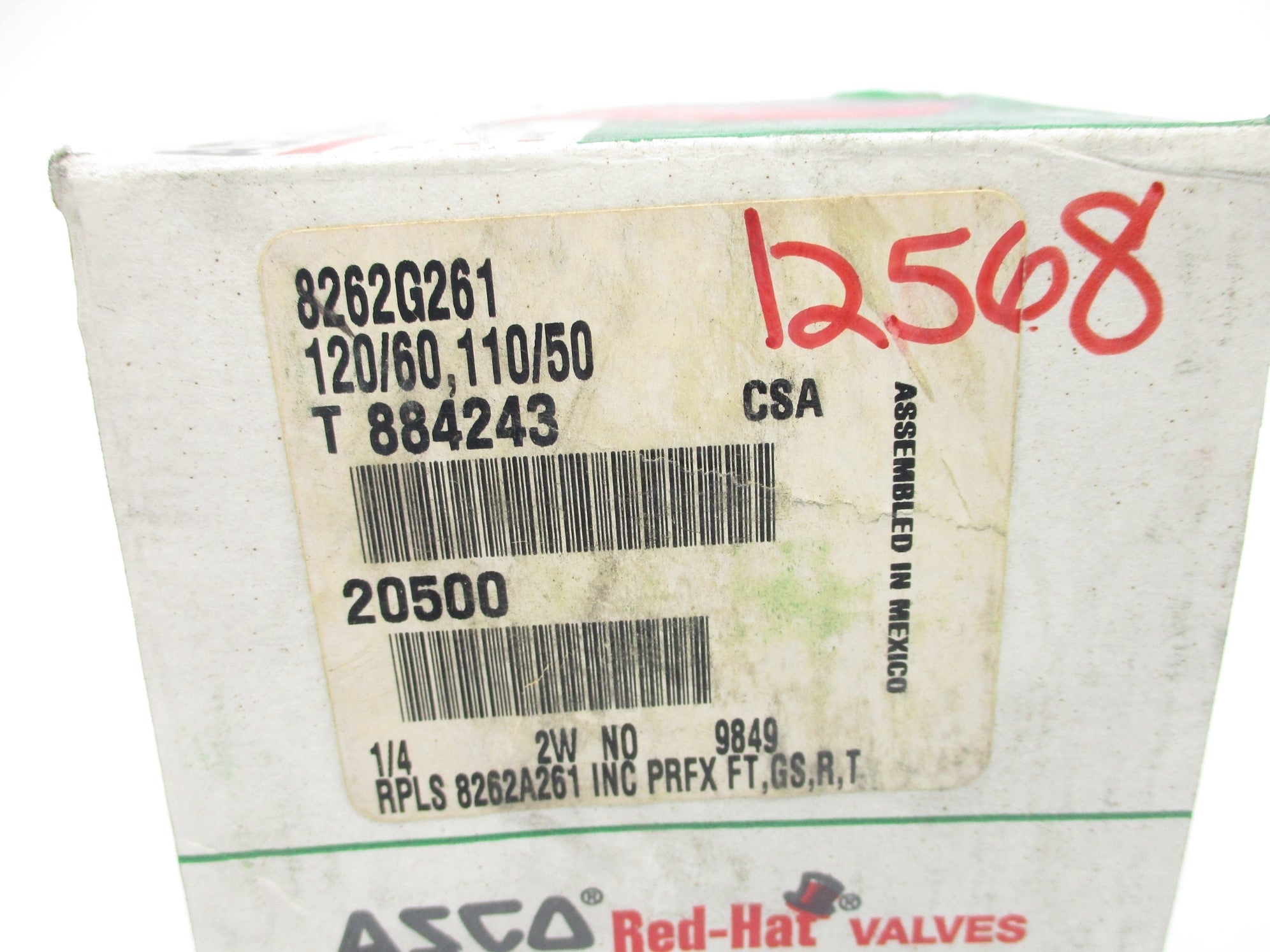 ASCO 8262G261 110/120V 250PSI 1/4" NSMP