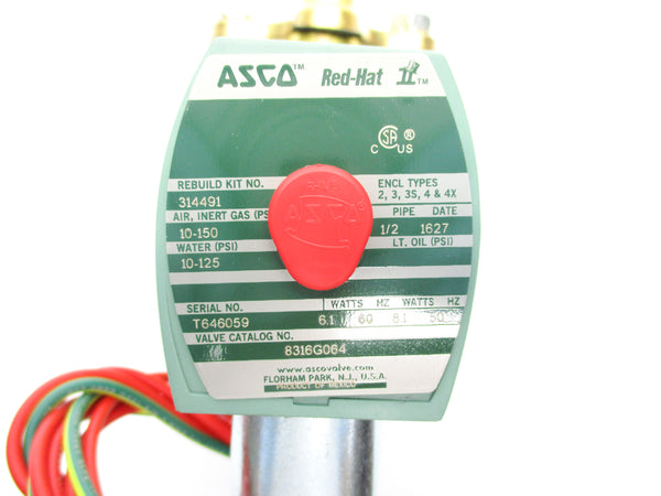ASCO 8316G064 110/120V 10-150PSI 1/2" NSNP