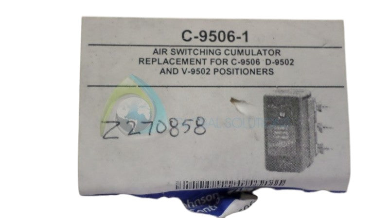 JOHNSON CONTROLS C-9506-1 AIR SWITCHING CUMULATOR NSMP