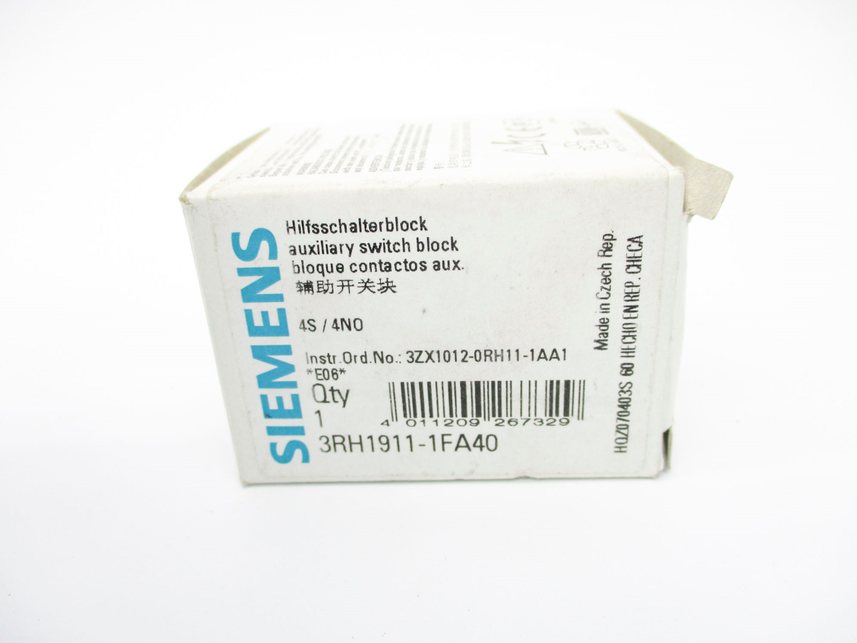 SIEMENS 3RH1911-1FA40 240V 10A NSMP