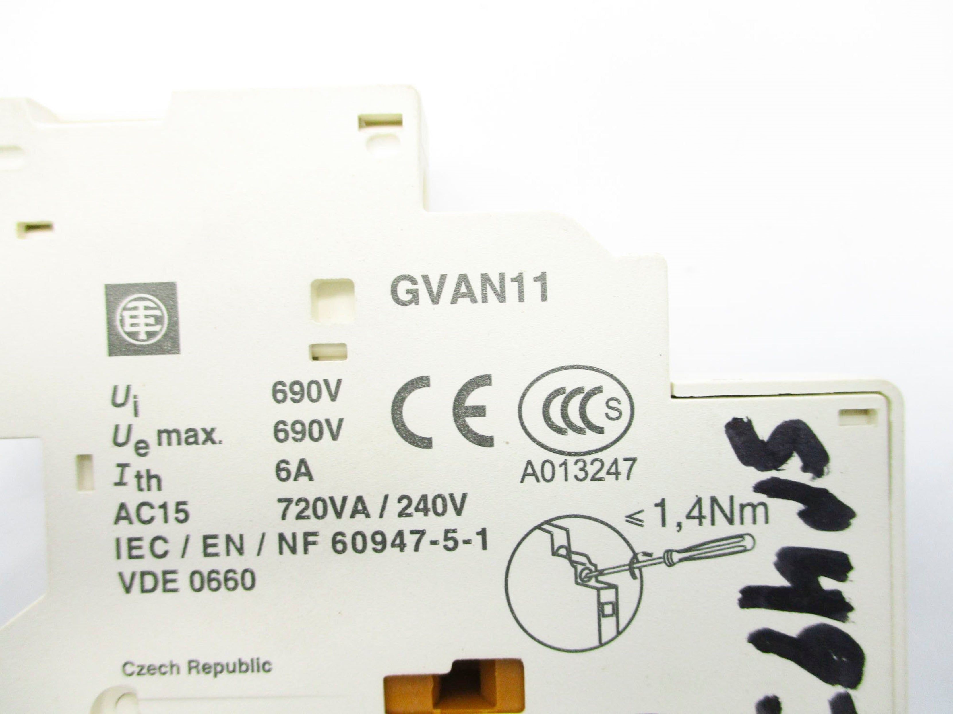 TELEMECANIQUE GVAN11 690V 6A NSNP