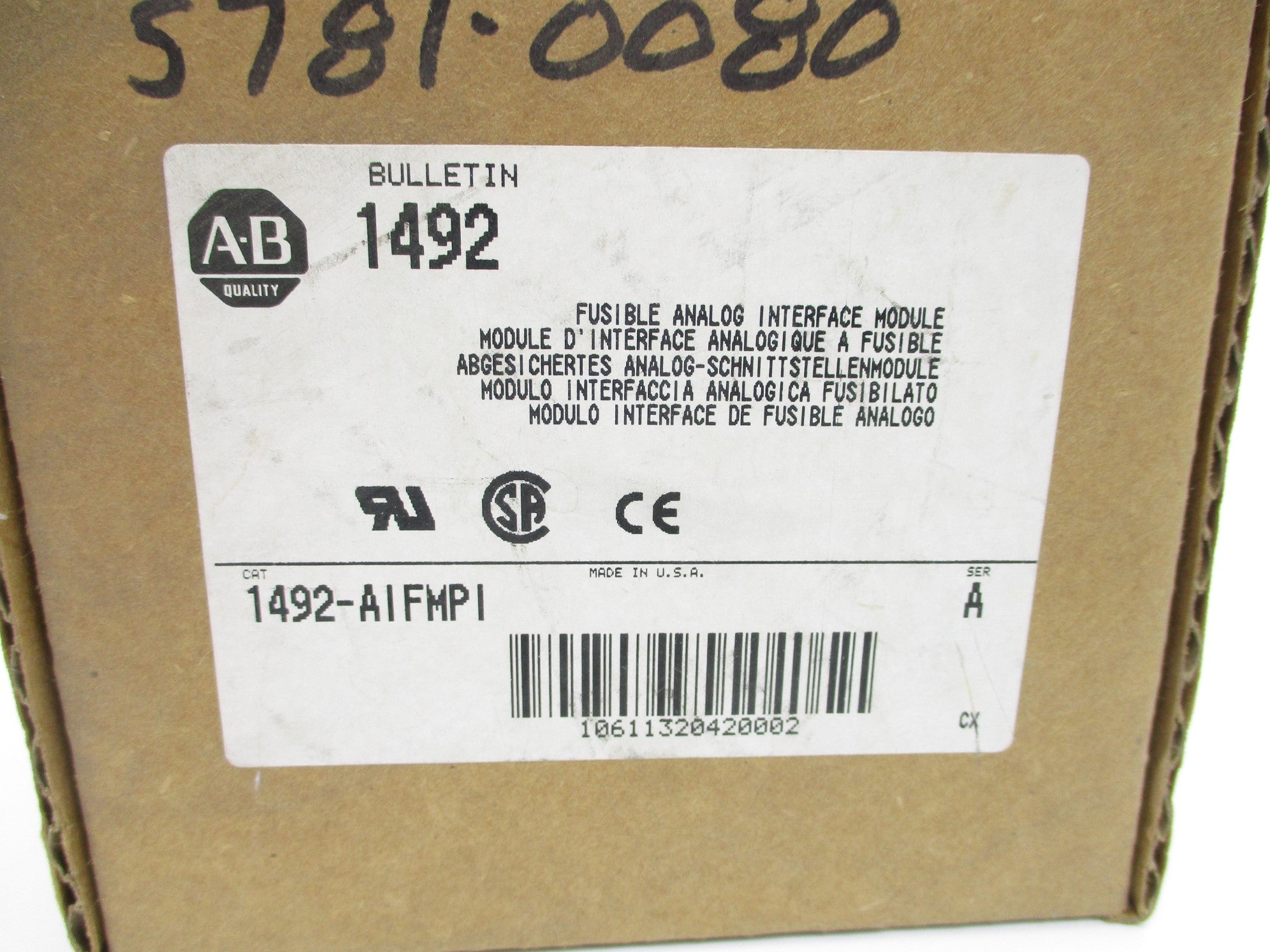 ALLEN BRADLEY 1492-AIFMPI SER. A (BR/WH) NSMP