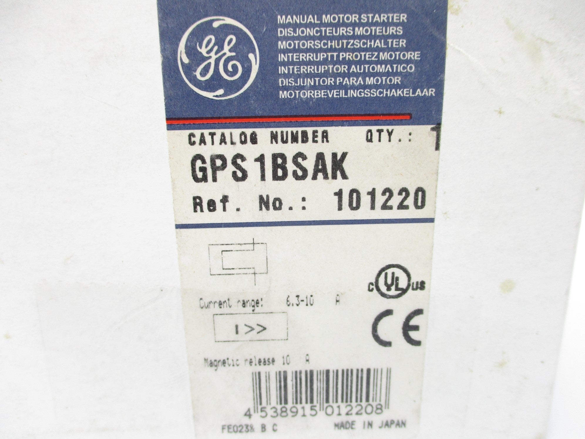 GENERAL ELECTRIC GPS1BSAK NSMP