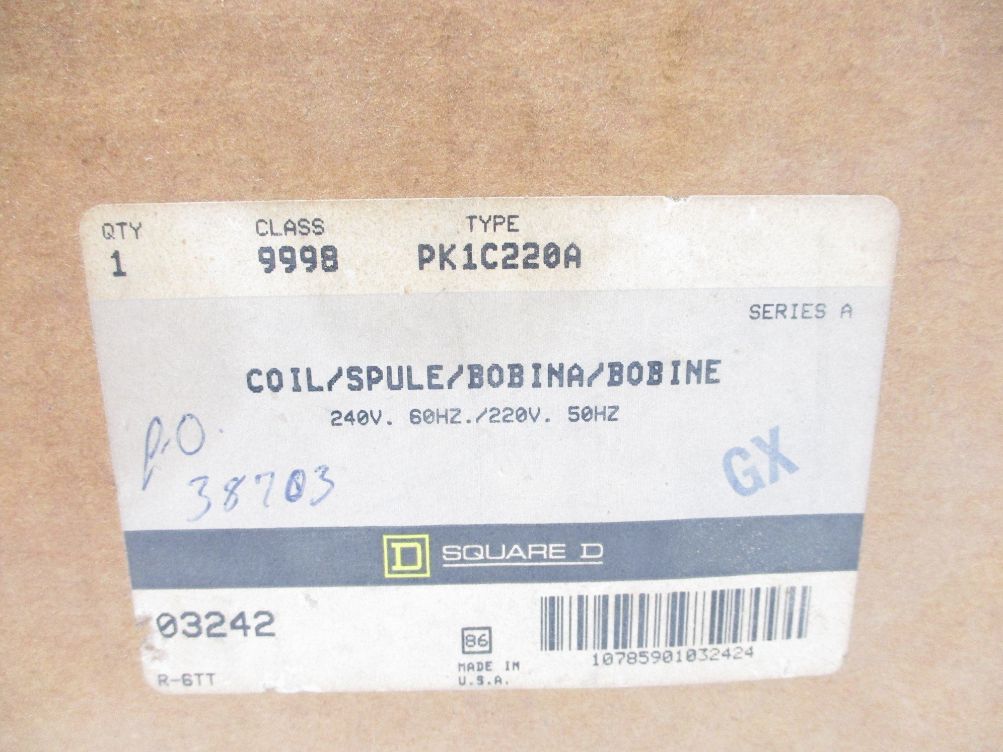 SQUARE D 9998PK1C220A SER. A NSMP