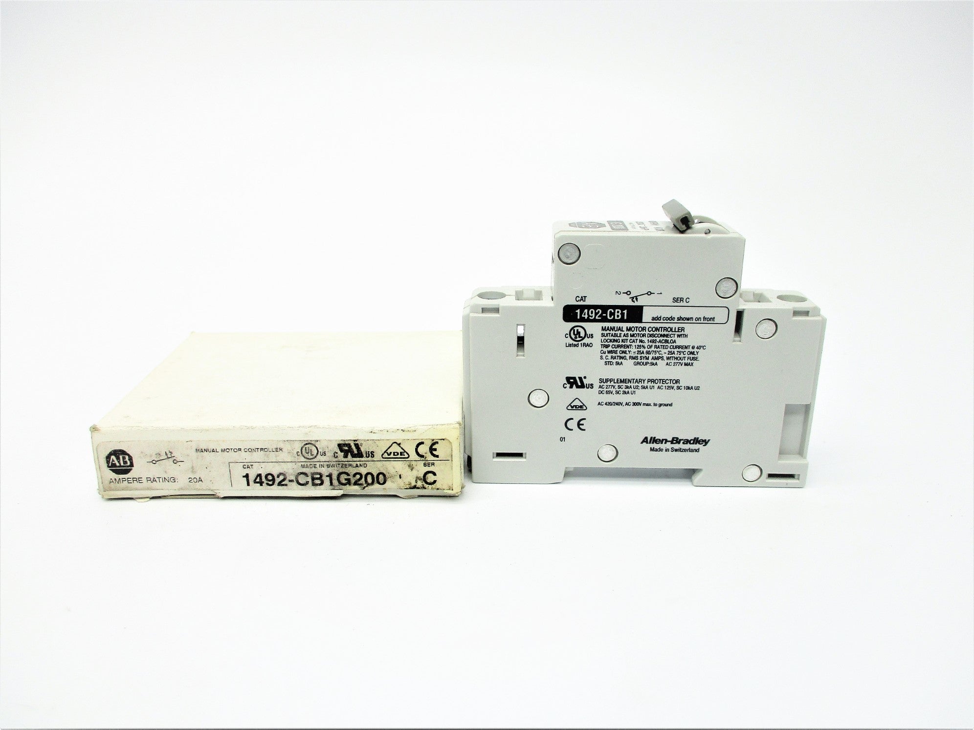 ALLEN BRADLEY 1492-CB1G200 SER.C 277VAC 20A (WH) NSMP