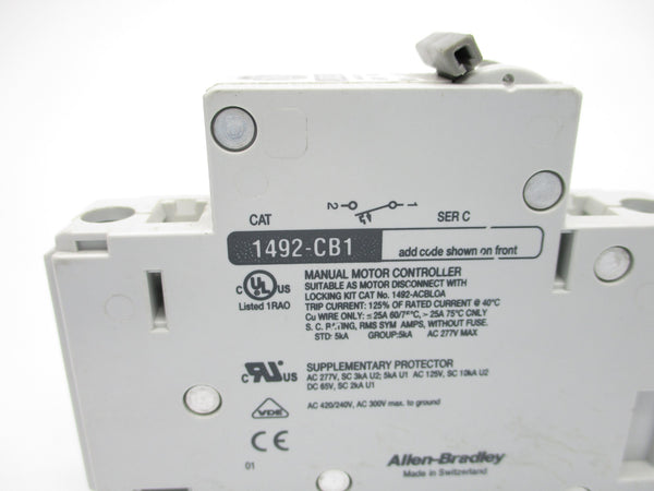 ALLEN BRADLEY 1492-CB1G200 SER. B 277VAC 20A NSNP