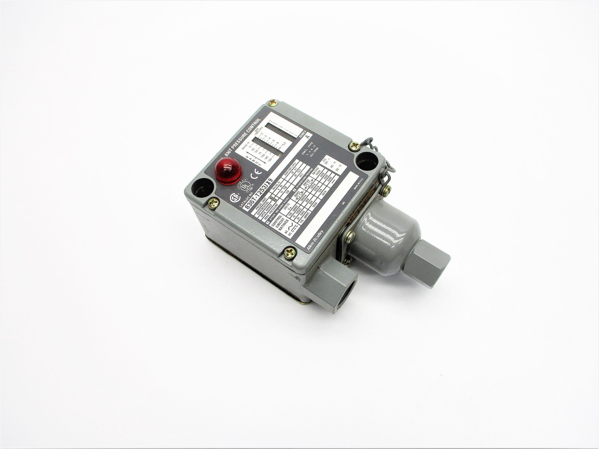 ALLEN BRADLEY 836T-T253JX9 SER. A 120-600VAC 12-150PSI NSNP