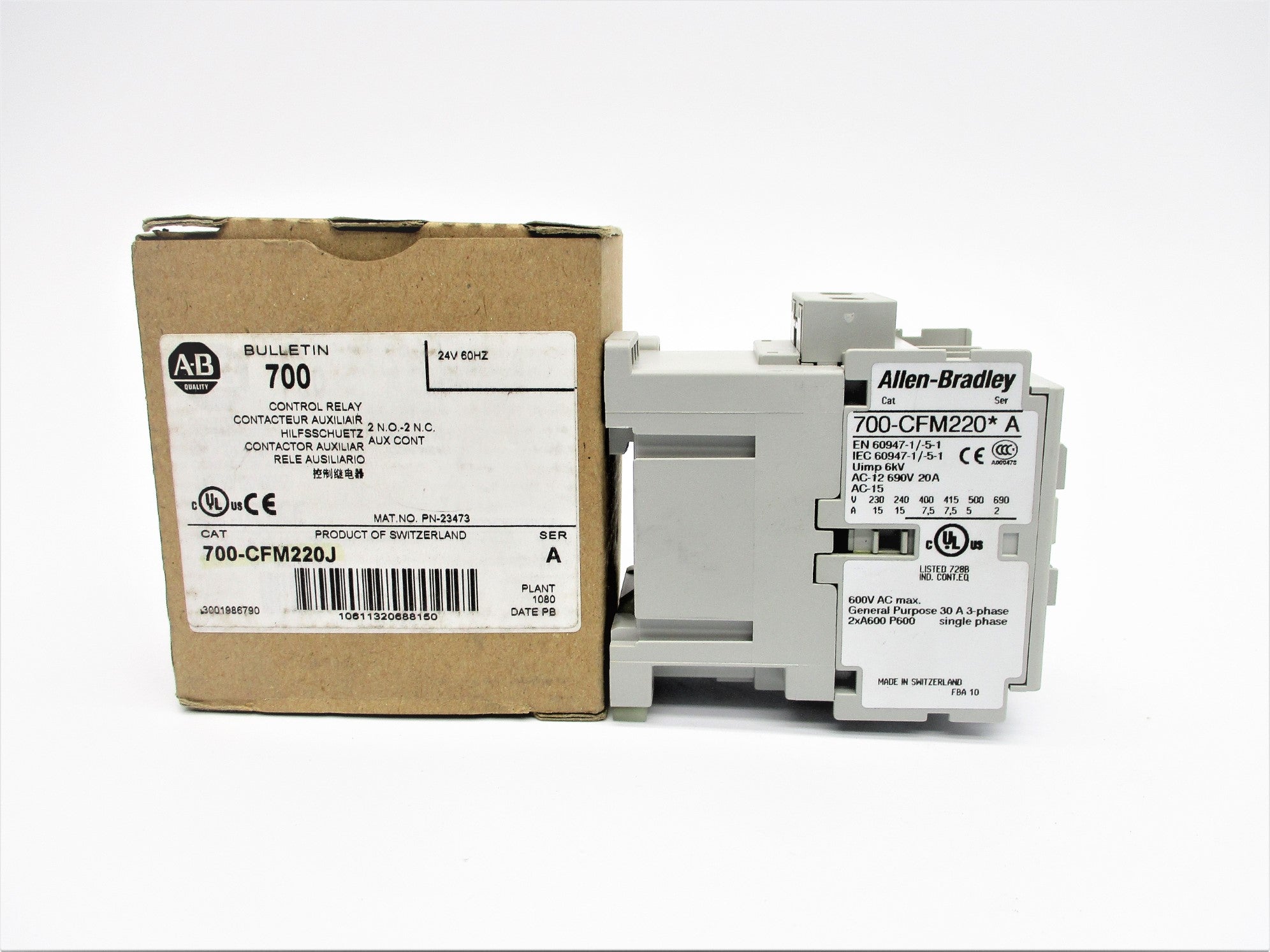INDUSTRIAL SPARE PART 700-CFM220J SER. A 24VDC (BR/WH) NSMP