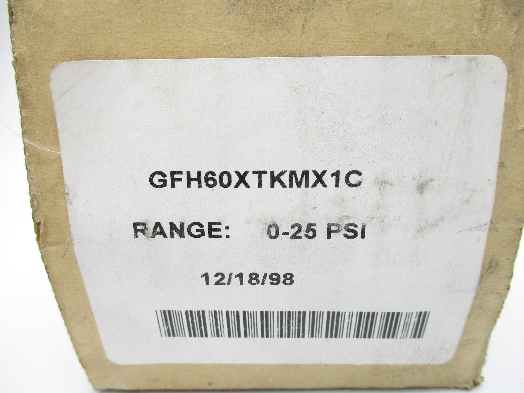 ITT GFH60XTKMX1C 0-25PSI NSMP