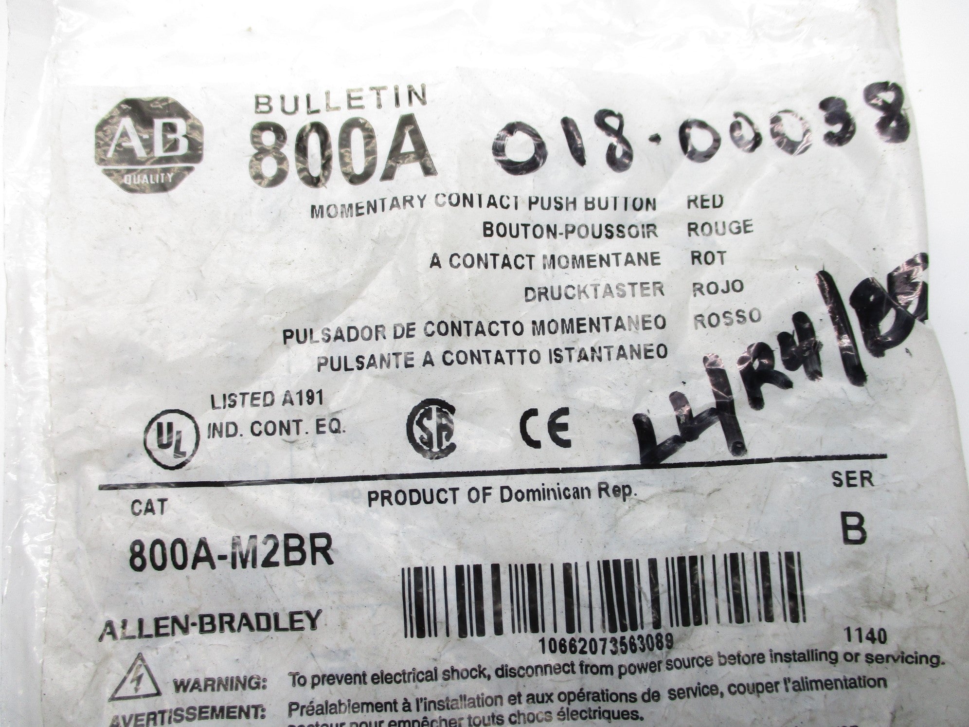 INDUSTRIAL SPARE PART 800A-M2BR SER. B NSMP
