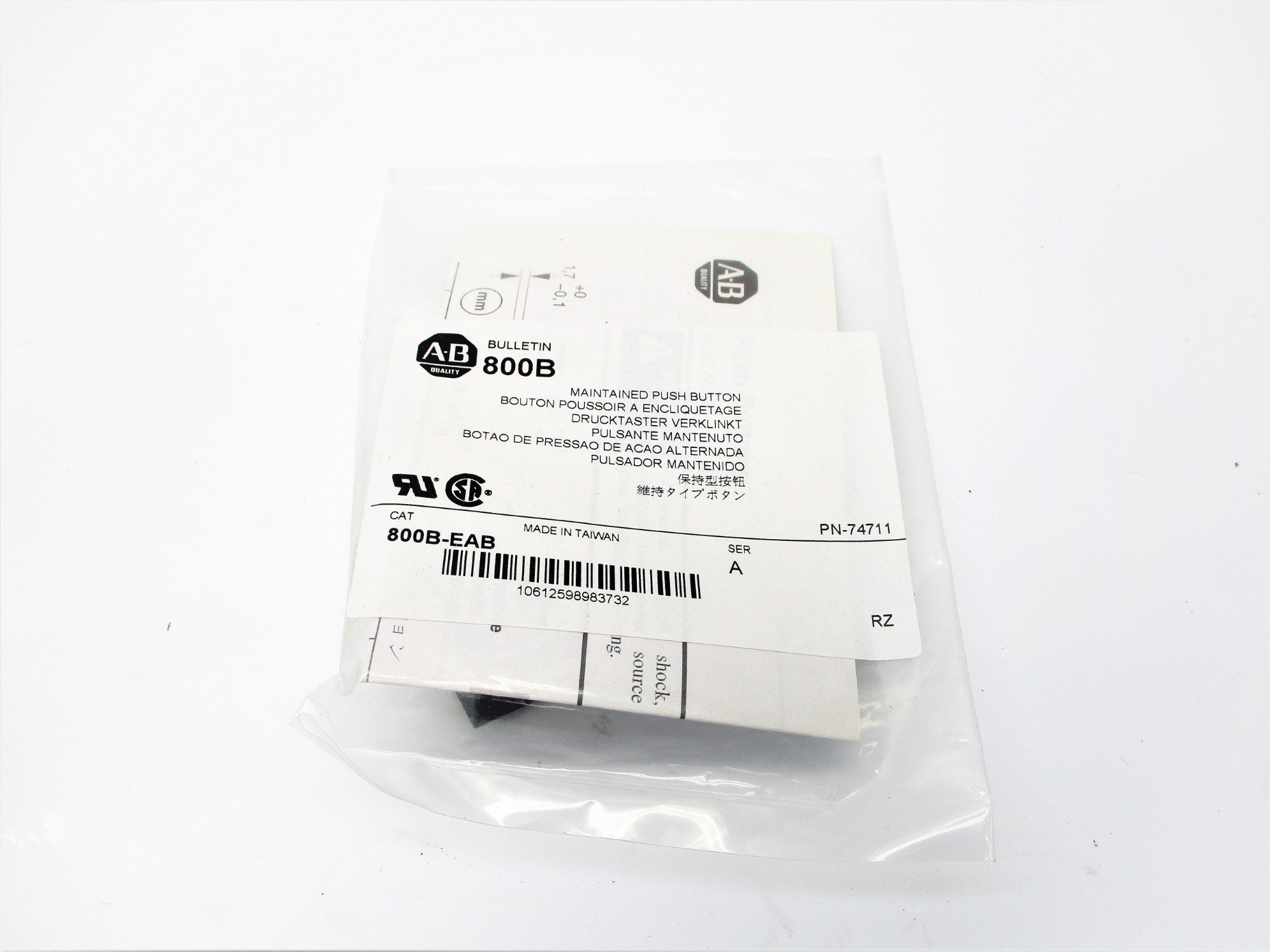 INDUSTRIAL SPARE PART 800B-EAB SER. A NSMP