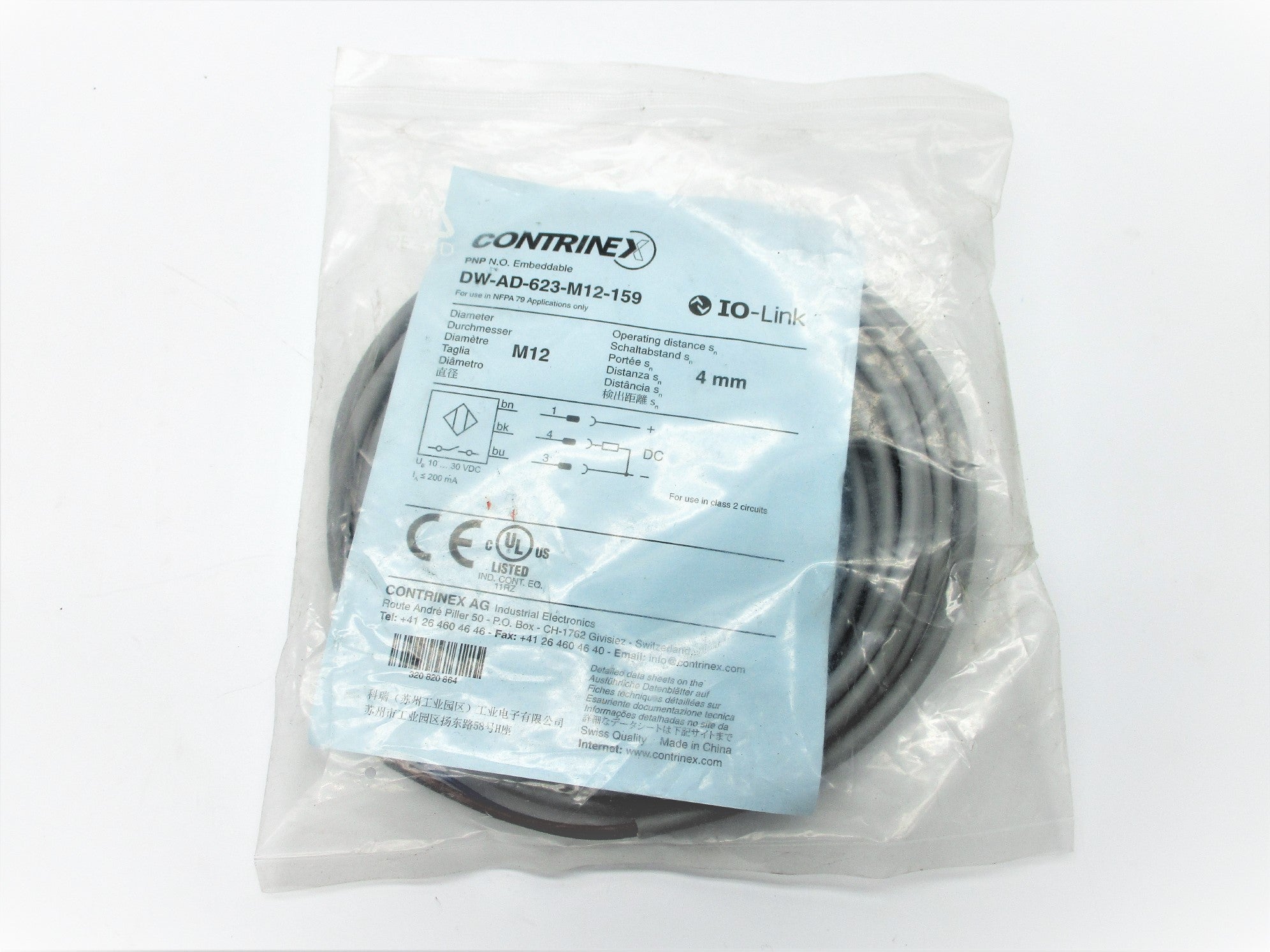 CONTRINEX DW-AD-623-M12-159 60VAC/DC 4A NSMP