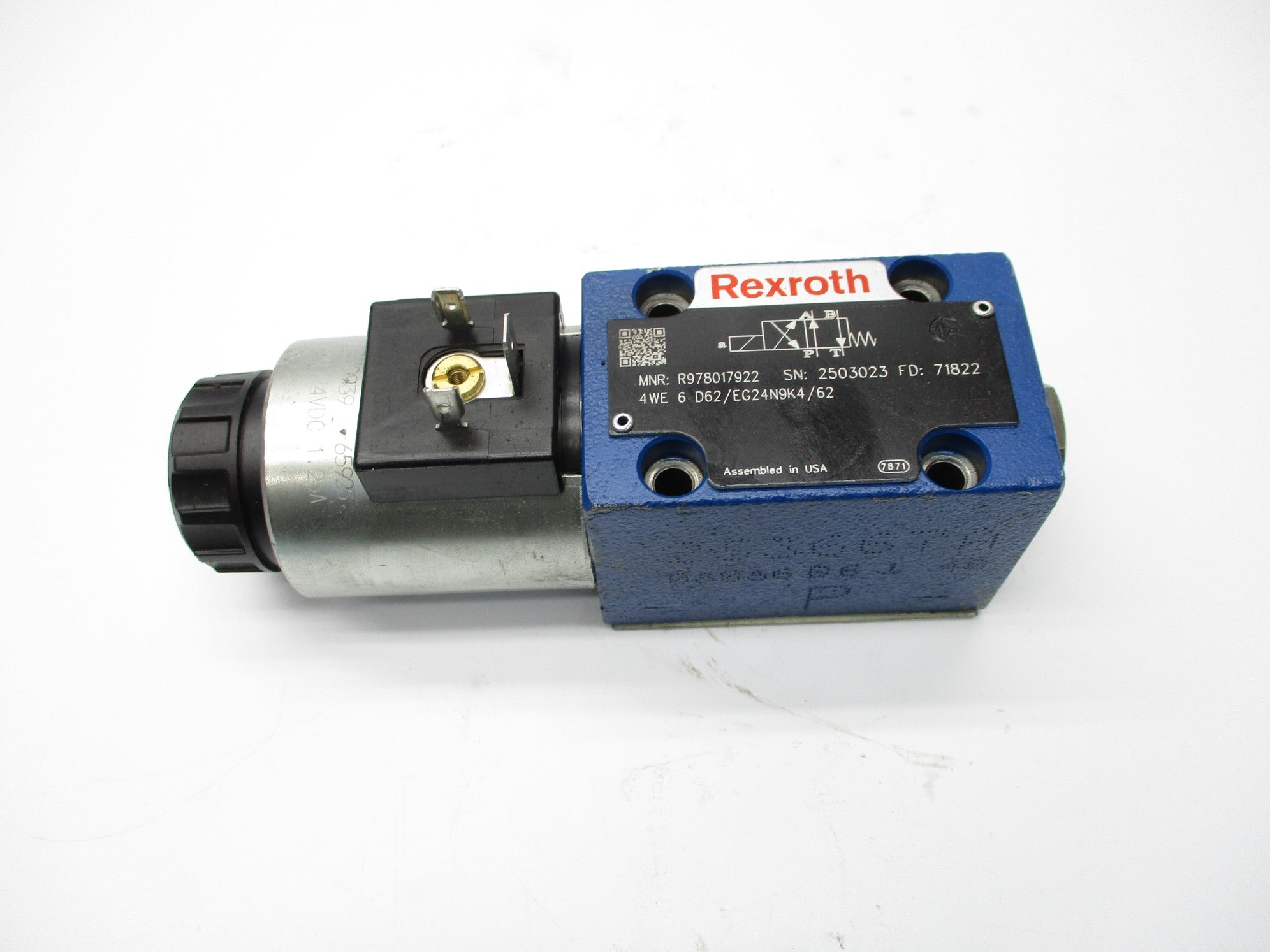 REXROTH 4WE6D62/EG24N9K4/62 R978017922 24VDC NSNP