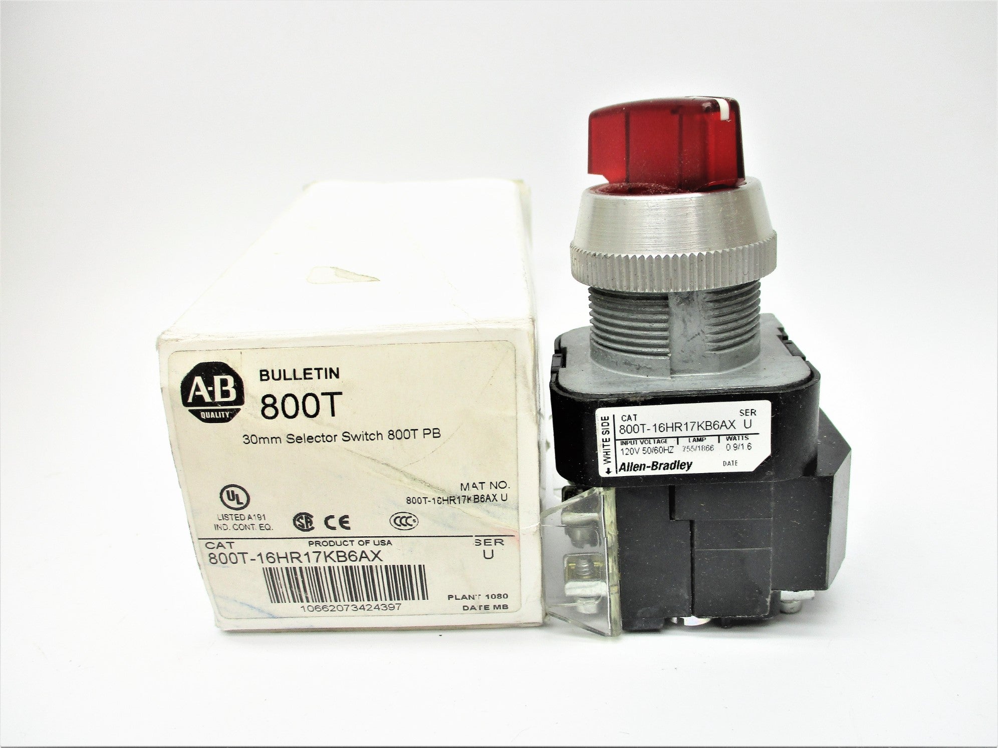 INDUSTRIAL SPARE PART 800T-16HR17KB6AX SER. U 120V (WH) NSMP
