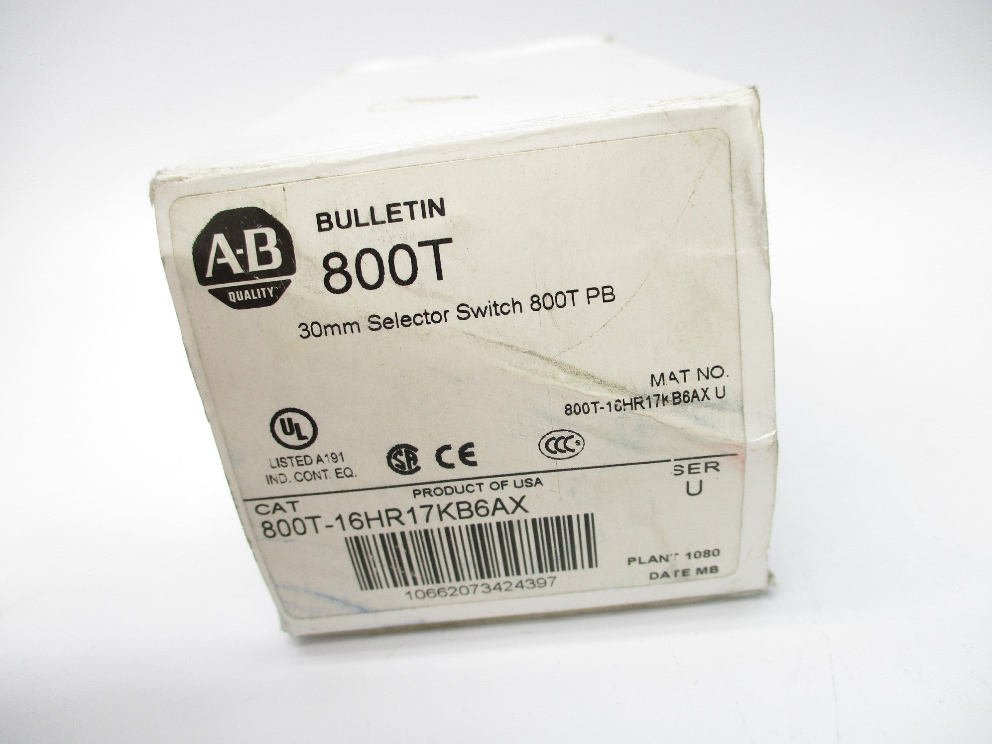 INDUSTRIAL SPARE PART 800T-16HR17KB6AX SER. U 120V (WH) NSMP