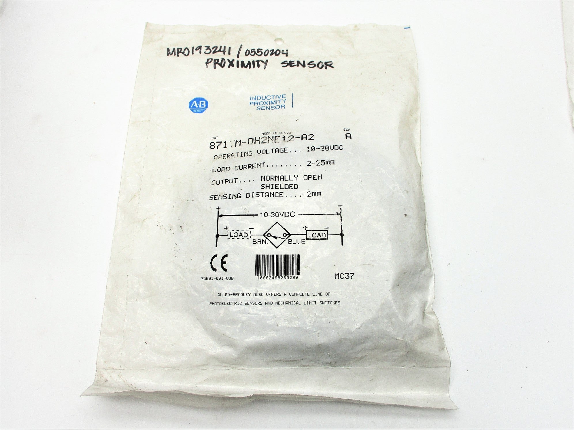 INDUSTRIAL SPARE PART 871TM-DH2NE12-A2 SER. A 10-30VDC NSMP
